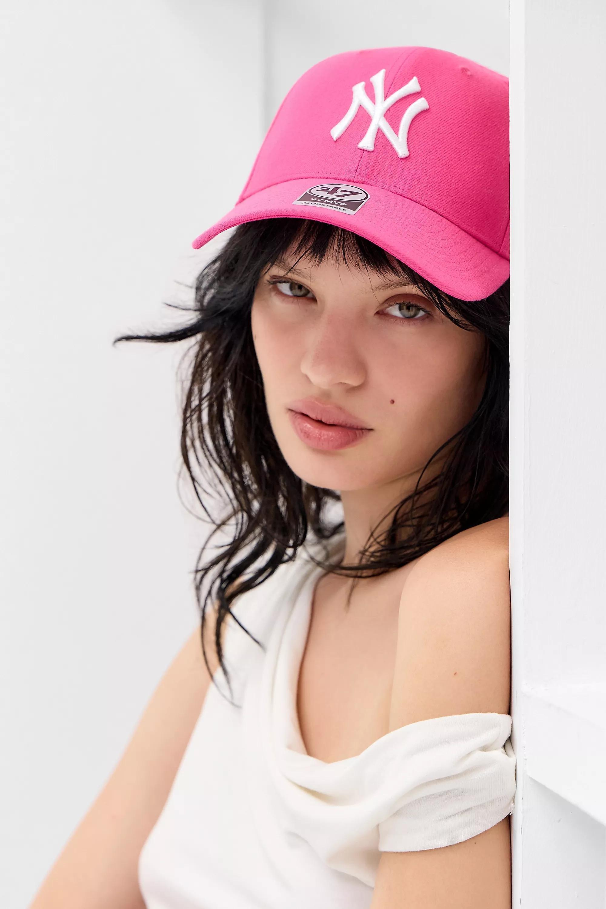 Pink 47 Brand Ny Yankees Mvp Cap, PINK, large image number 1