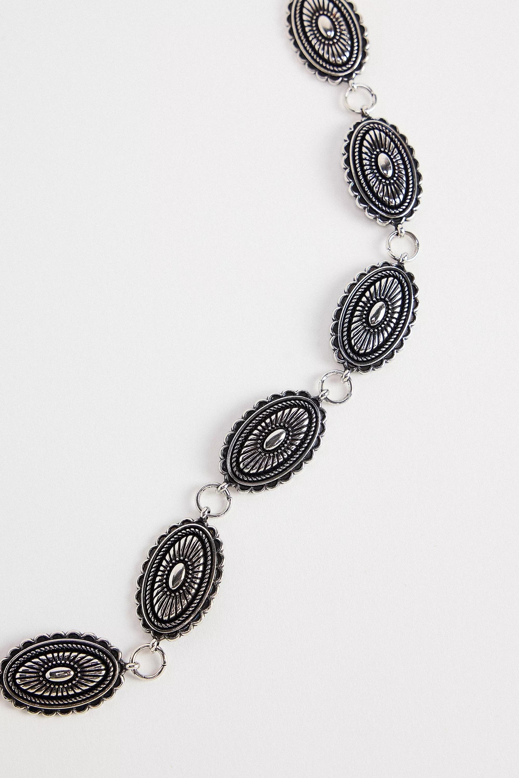 Silver UO Chain Belt, SLVR, large image number 1