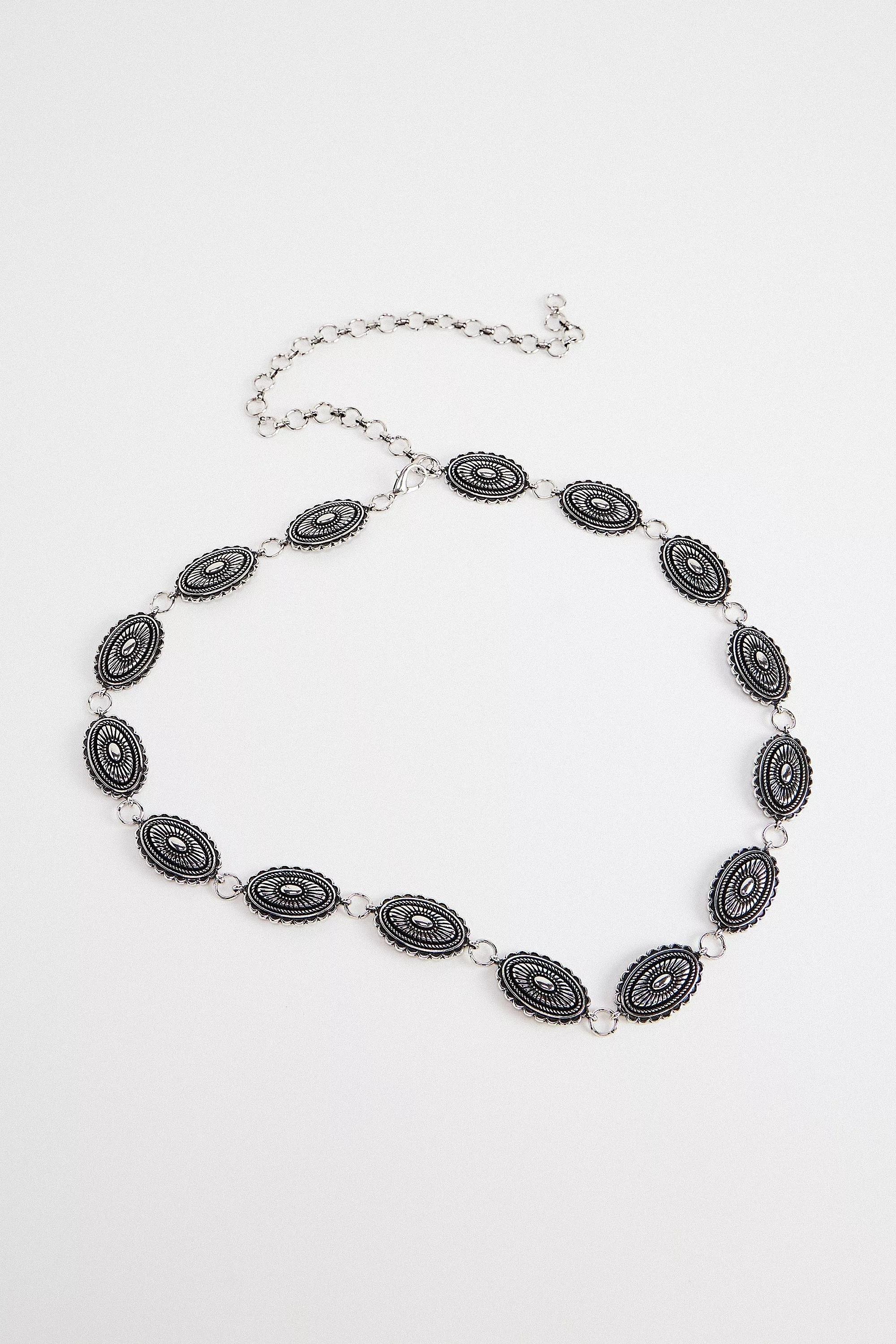 Silver UO Chain Belt, SLVR, large image number 2