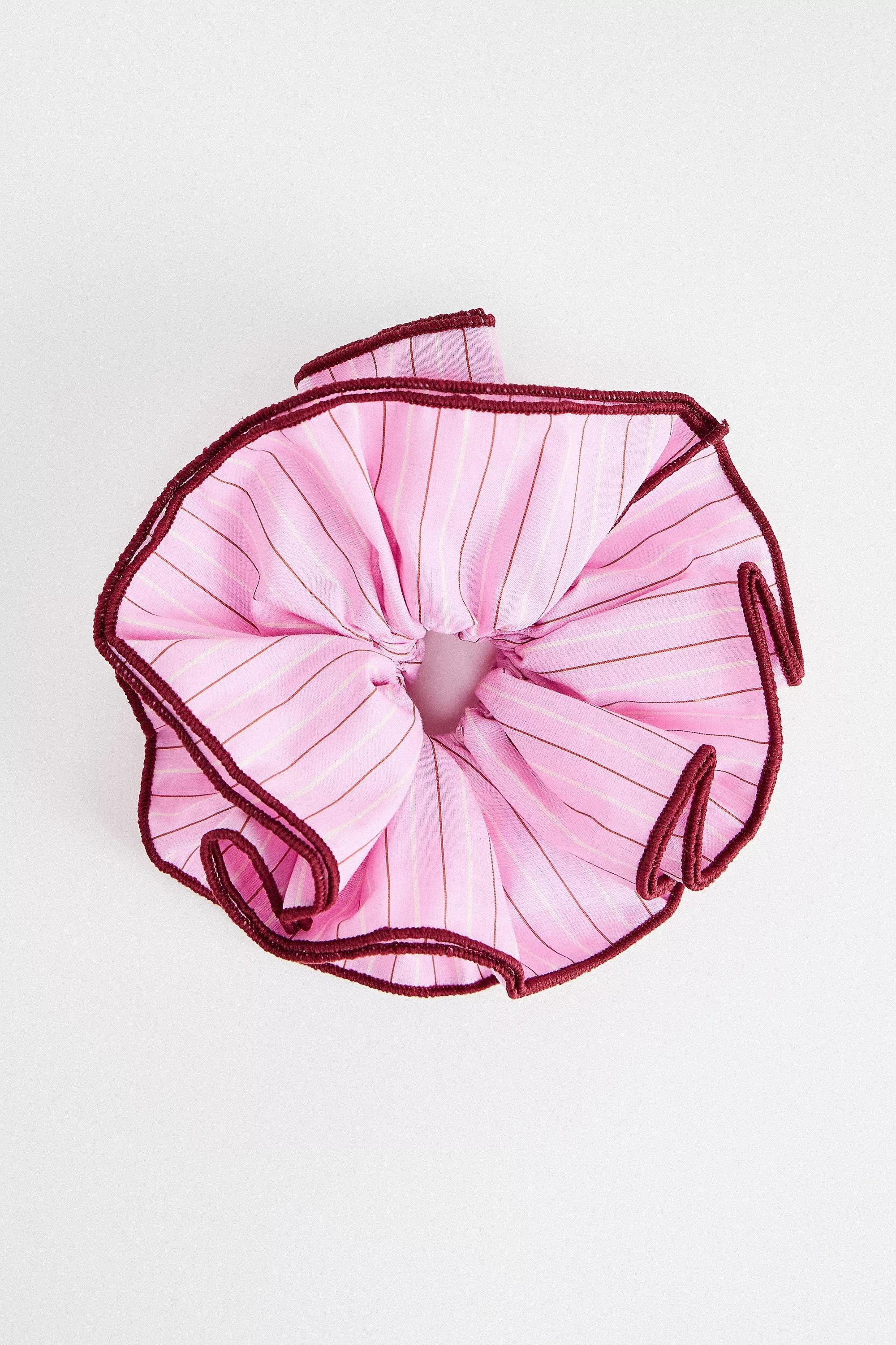 Pink Uo Striped Scrunchie, PINK, large image number 3