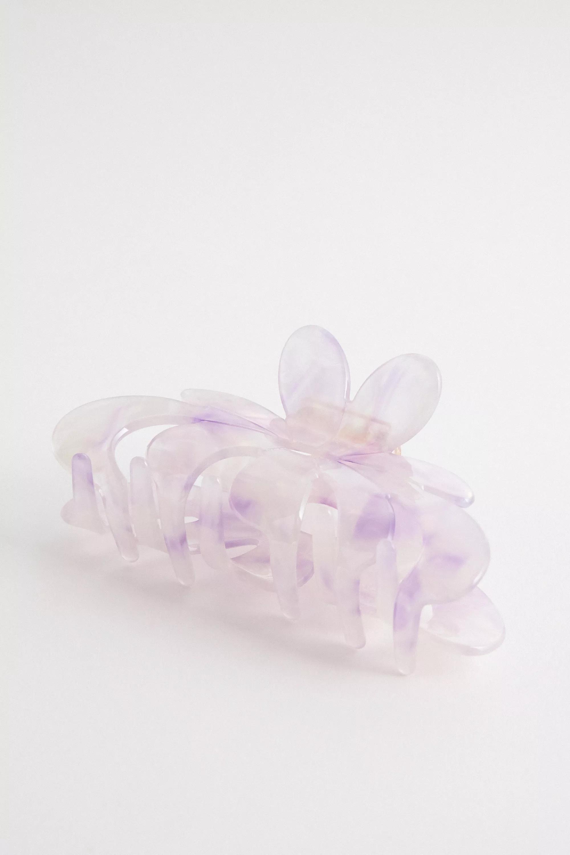 Purple Uo Petal Claw Clip, PURP, large image number 1