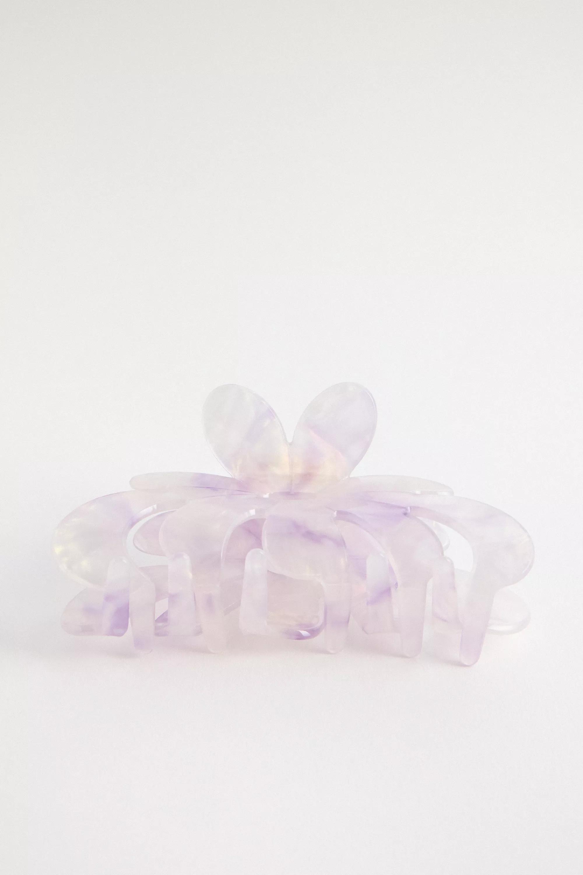 Purple Uo Petal Claw Clip, PURP, large image number 3