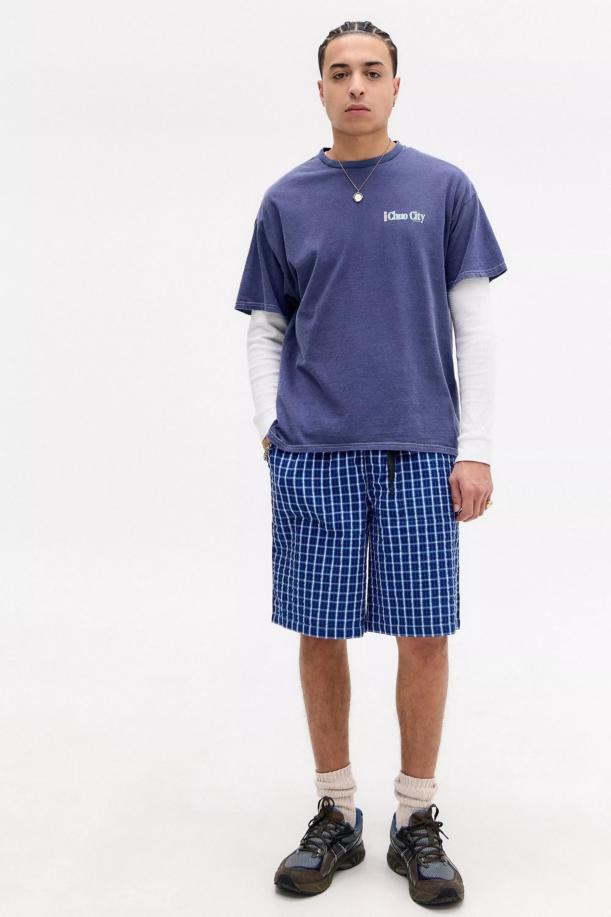 Blue Uo Printed T-Shirt, , large image number 1