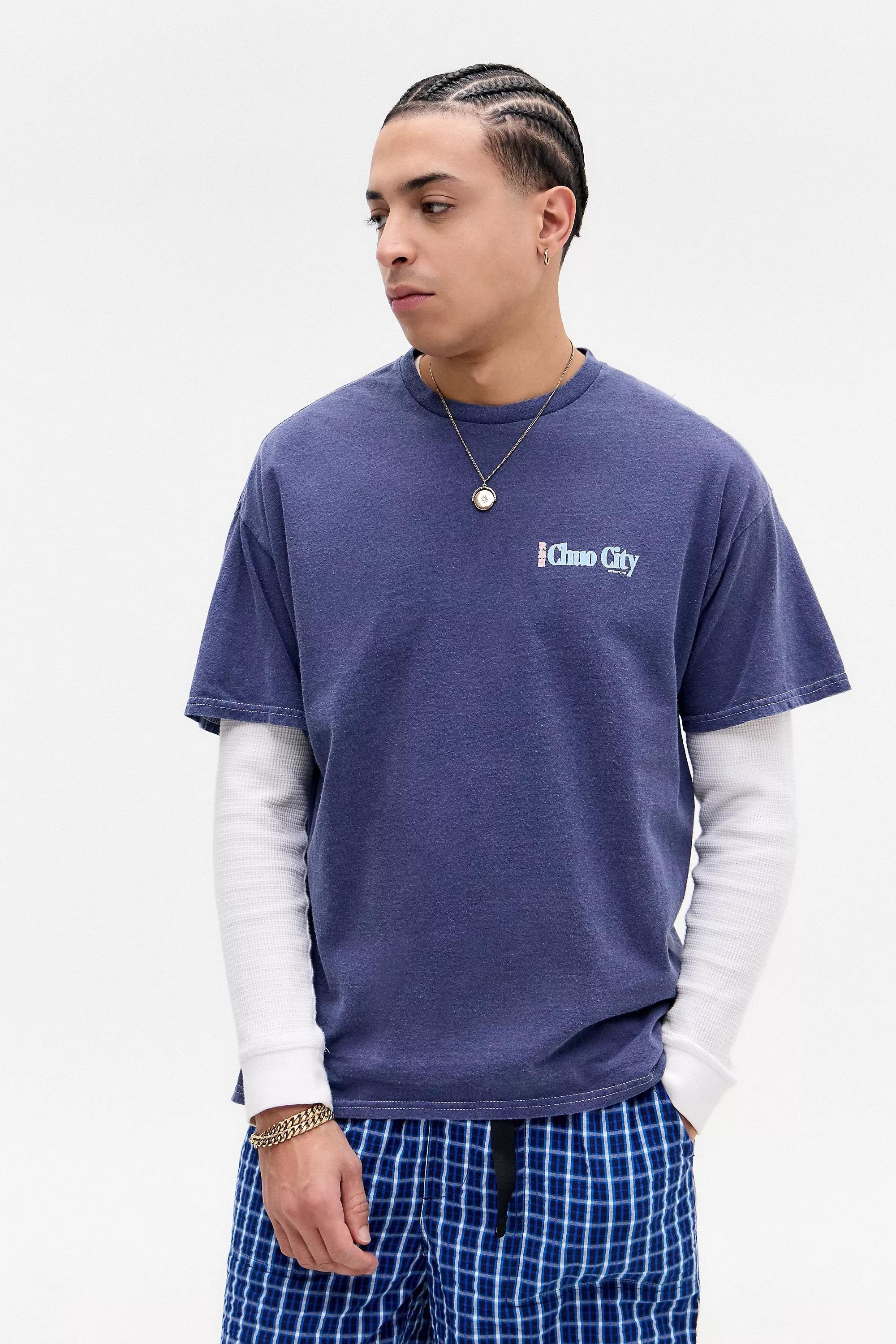 Blue Uo Printed T-Shirt, , large image number 2