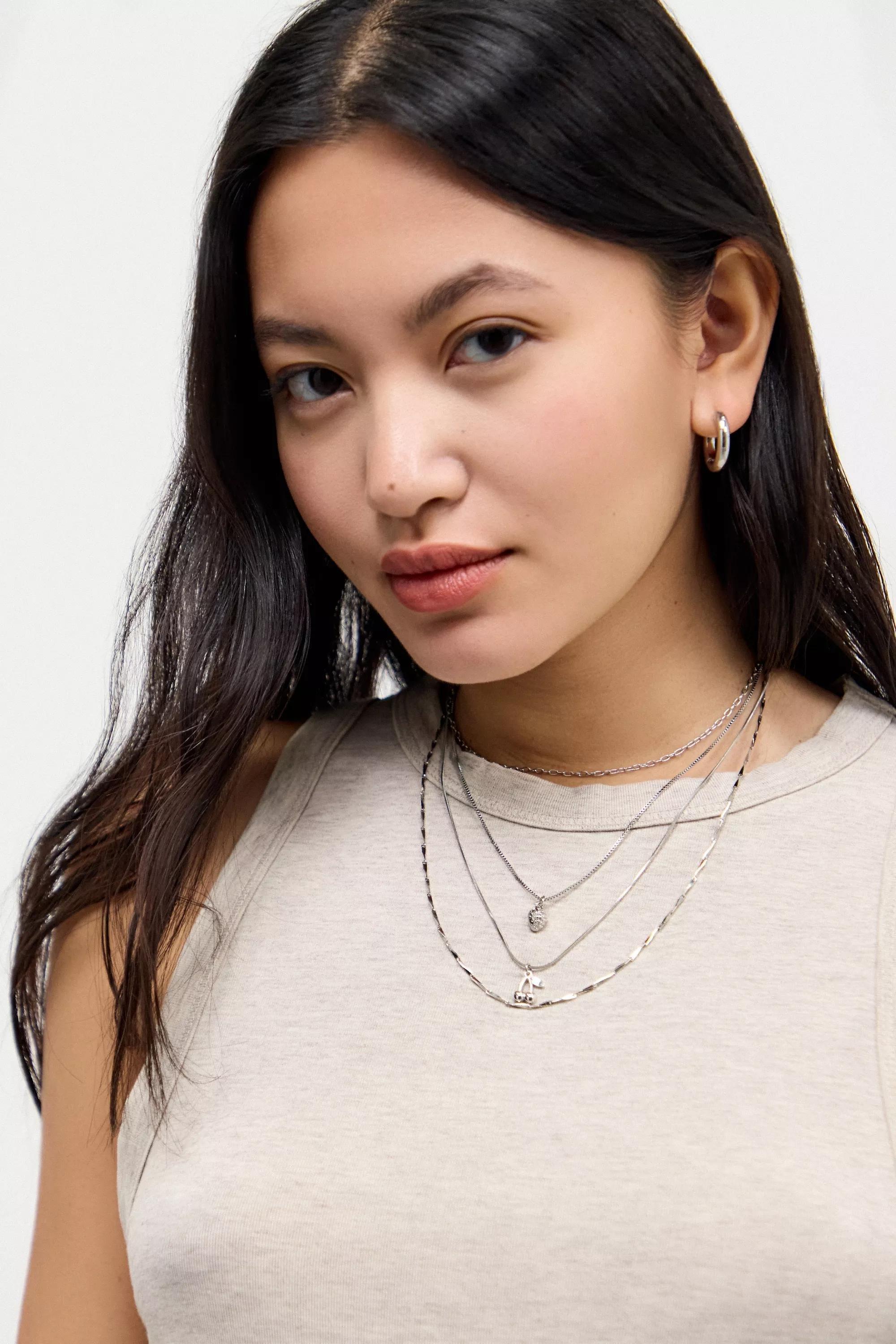 Silver Silence + Noise Pendant Necklace, SLVR, large image number 1