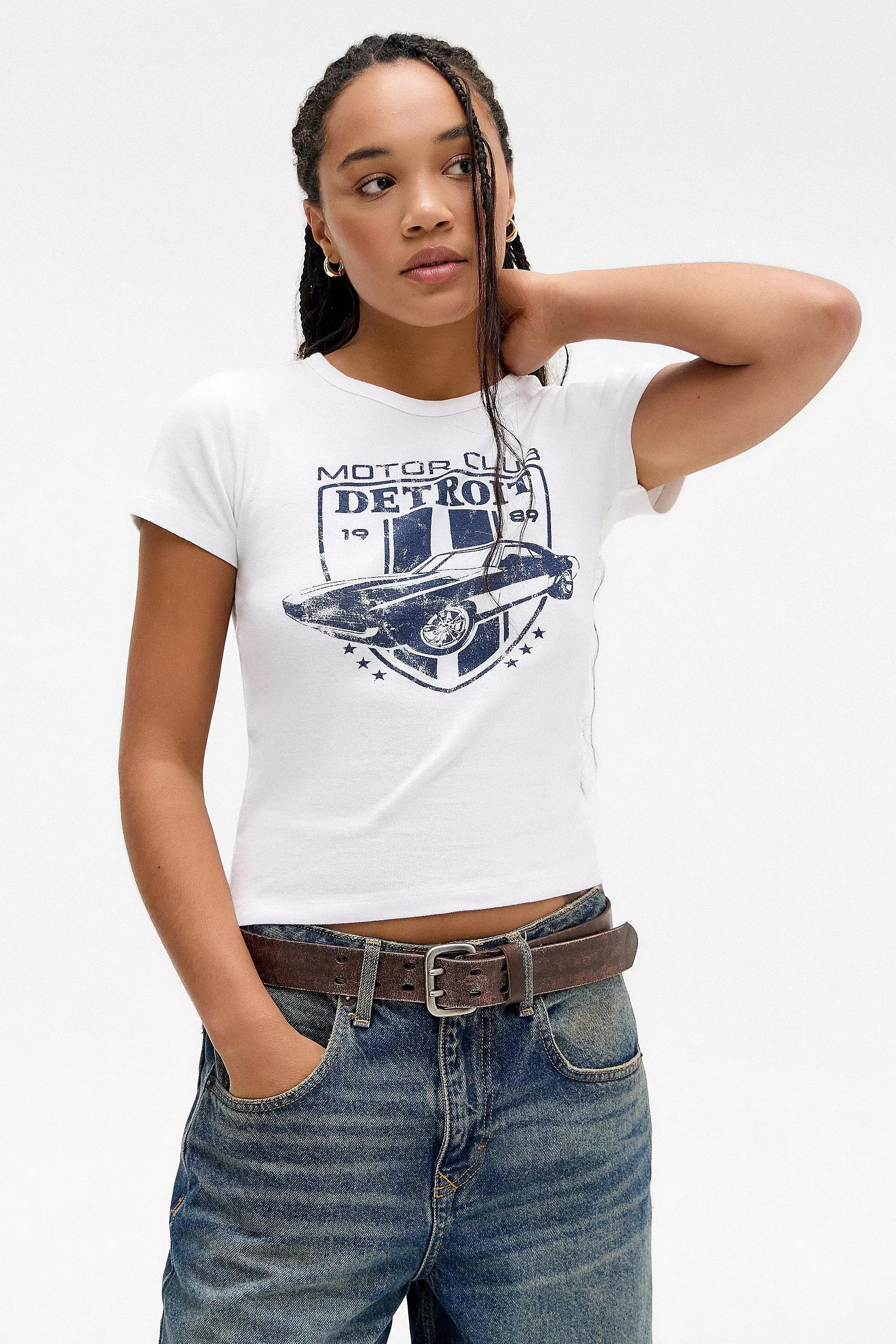 White Uo Printed T-Shirt, WHT, large image number 1