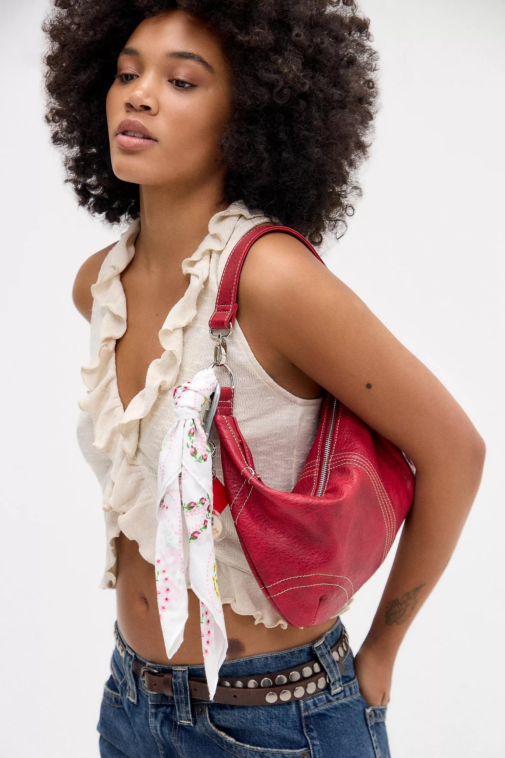Red Bdg Rosie Slouch Mini Shoulder Bag, RED, large image number 5