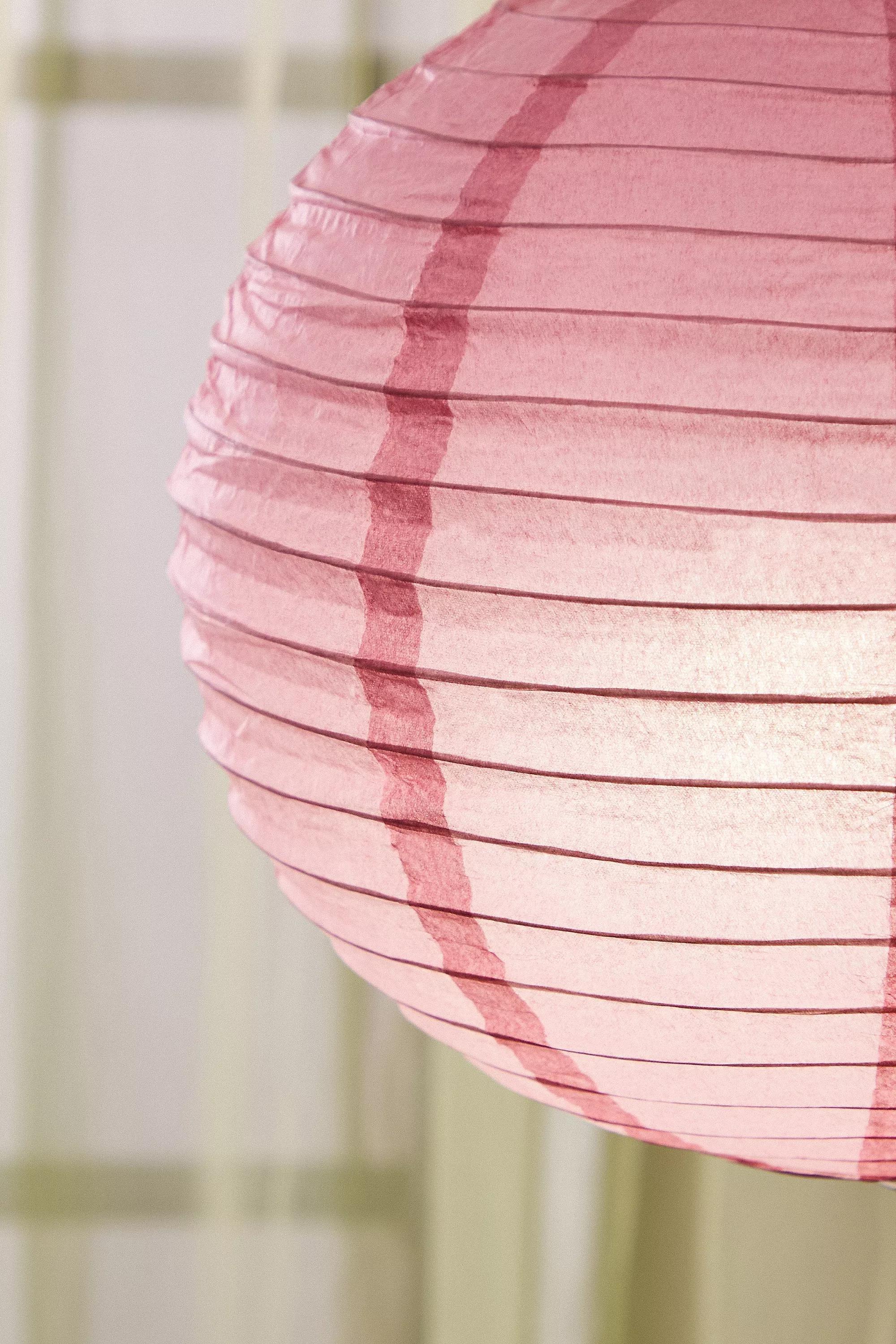 Pink Paper Lamp Shade, PINK, large image number 2
