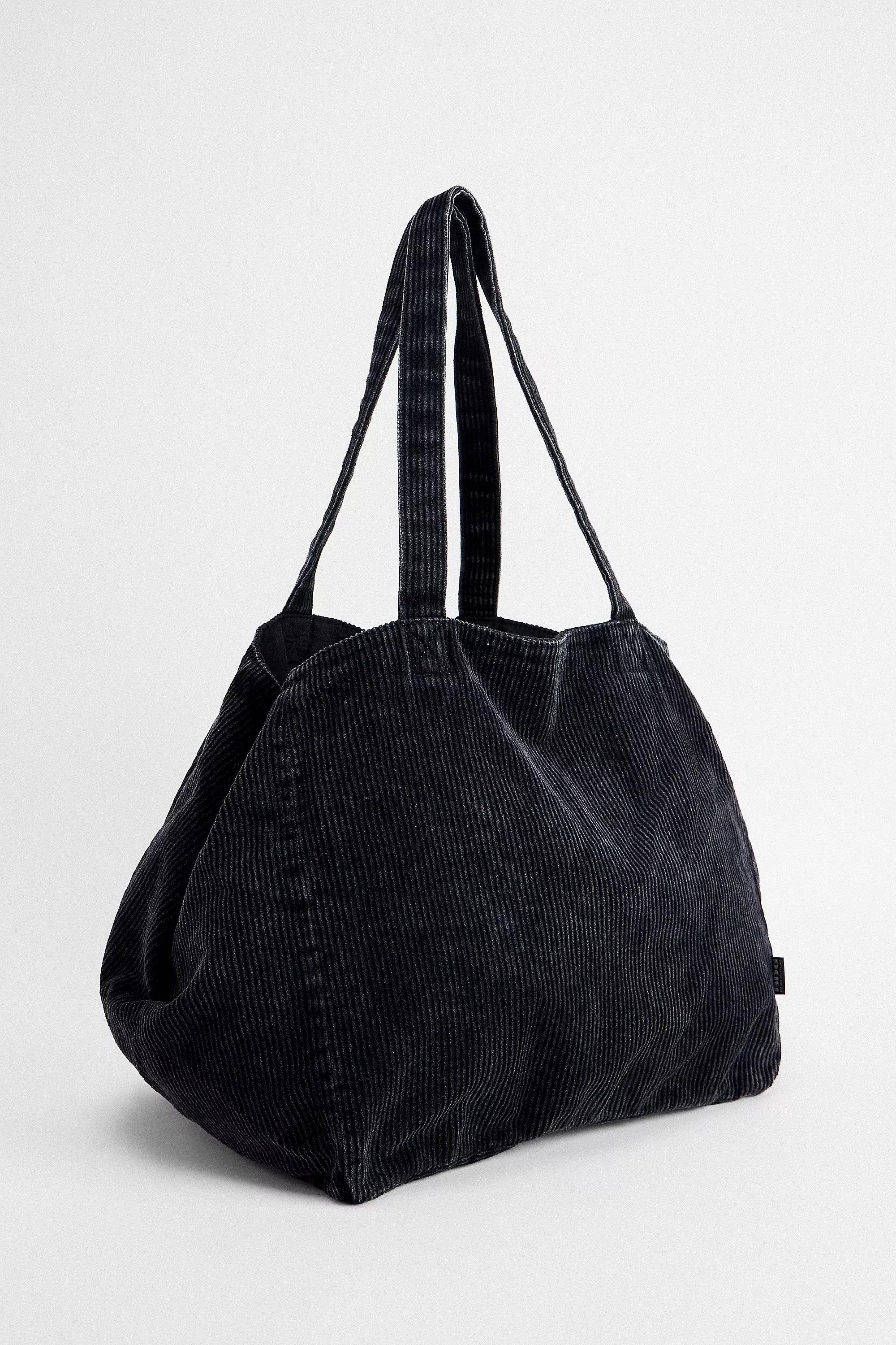 Black Bdg Carryall Cord Tote Bag, BLK, large image number 1
