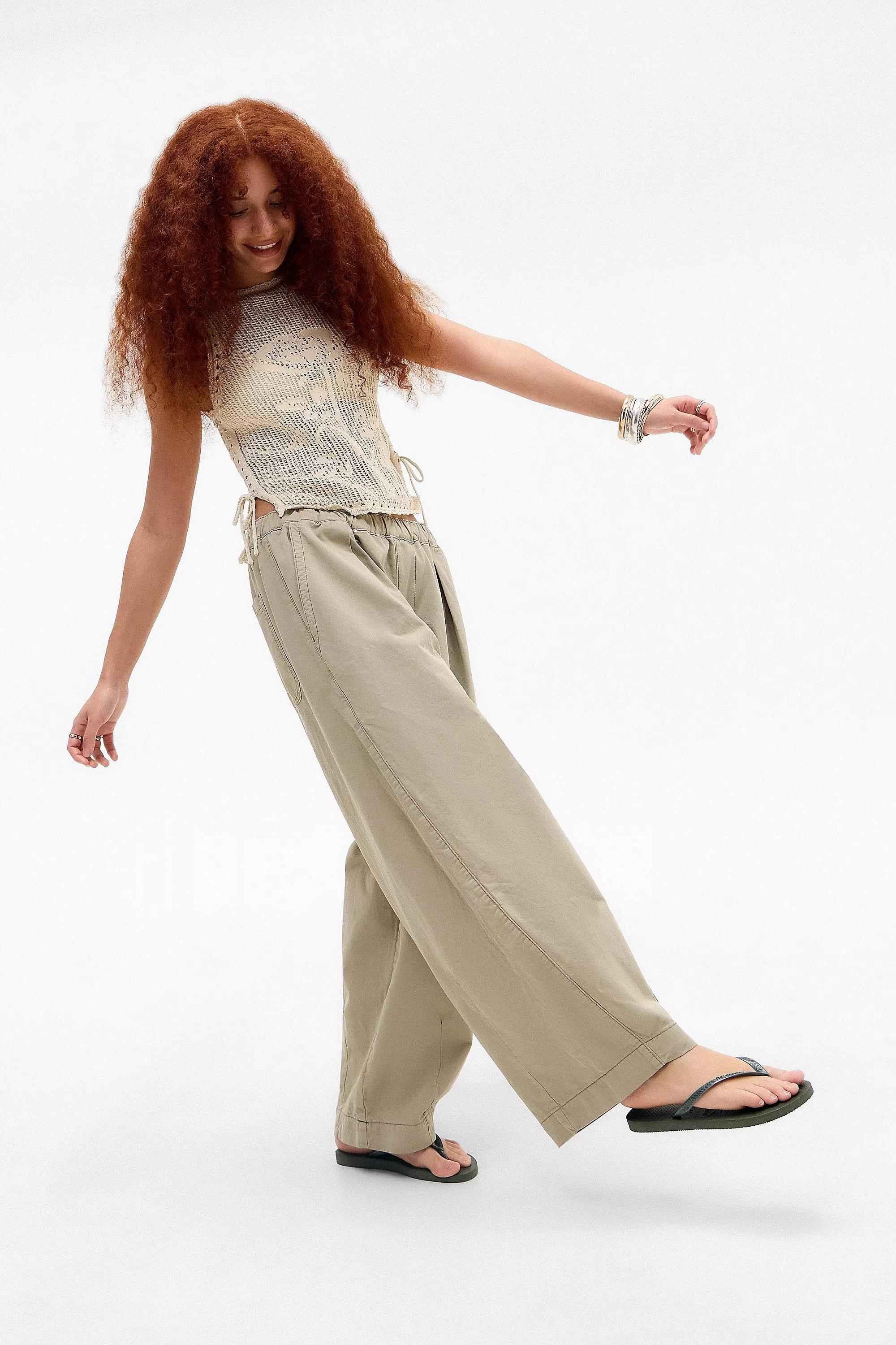Beige Bdg Baggy Trousers, STONE, large image number 3