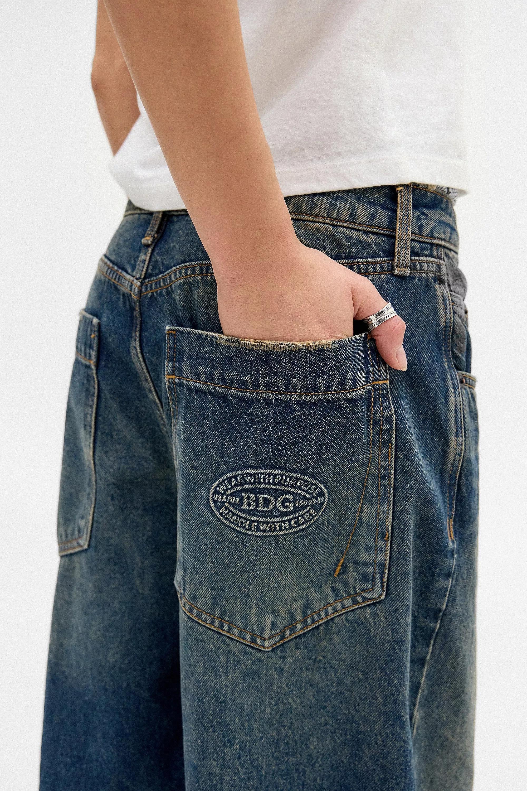 Green Bdg Baggy Texan Jeans, , large image number 3