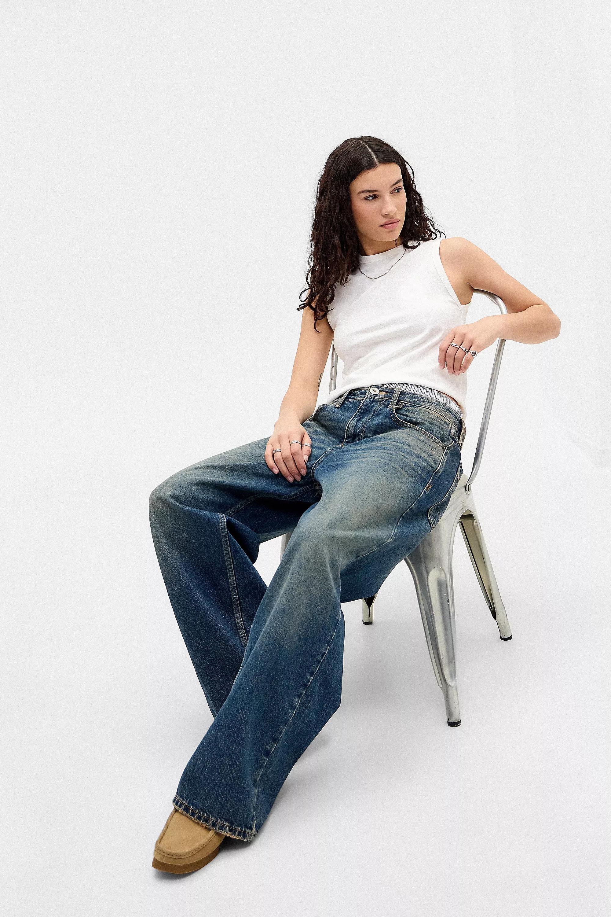 Green Bdg Baggy Texan Jeans, , large image number 5