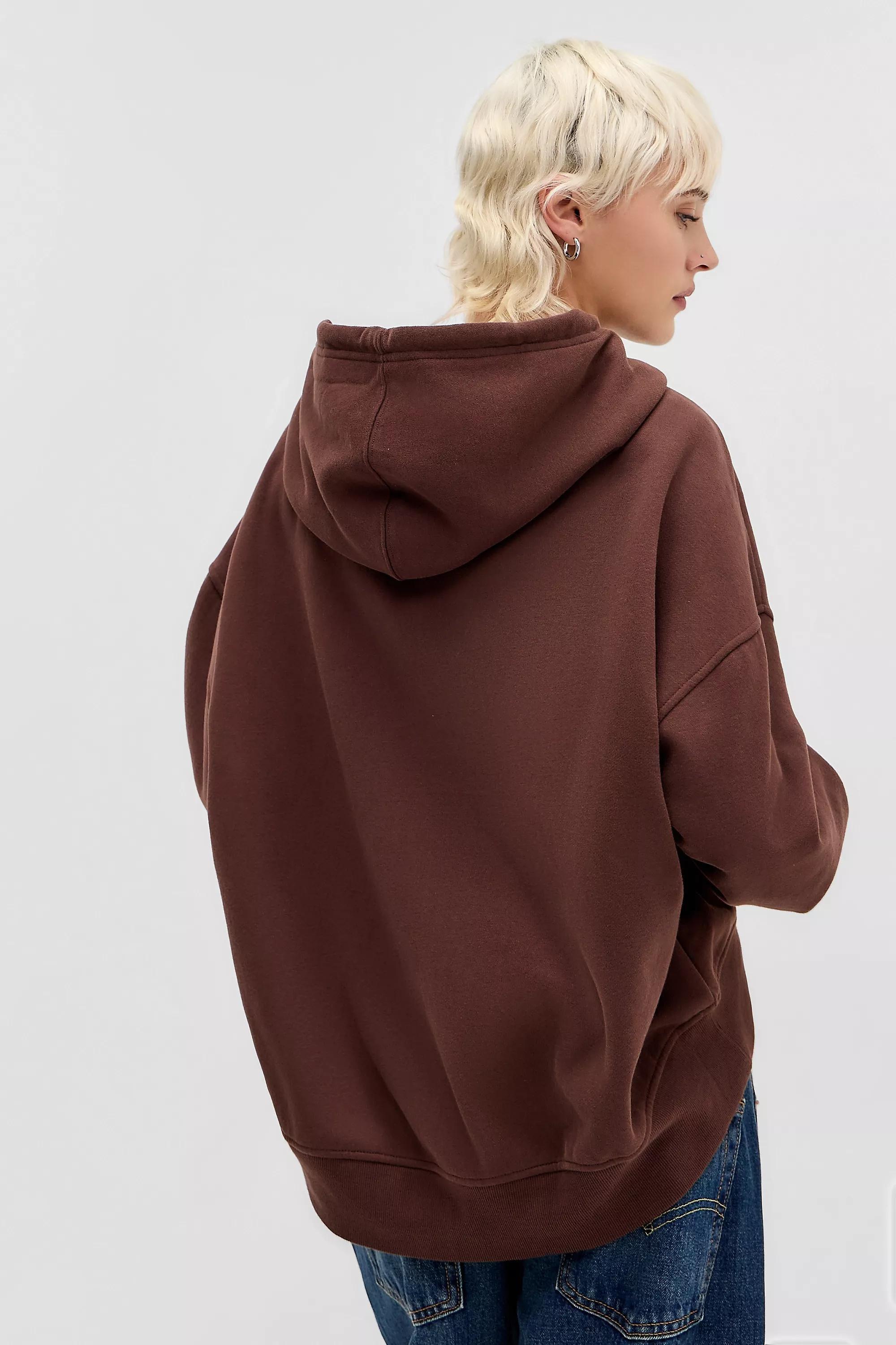 Brown Out From Under Hoxton Cropped Zip Up Hoodie, CHOC, large image number 3