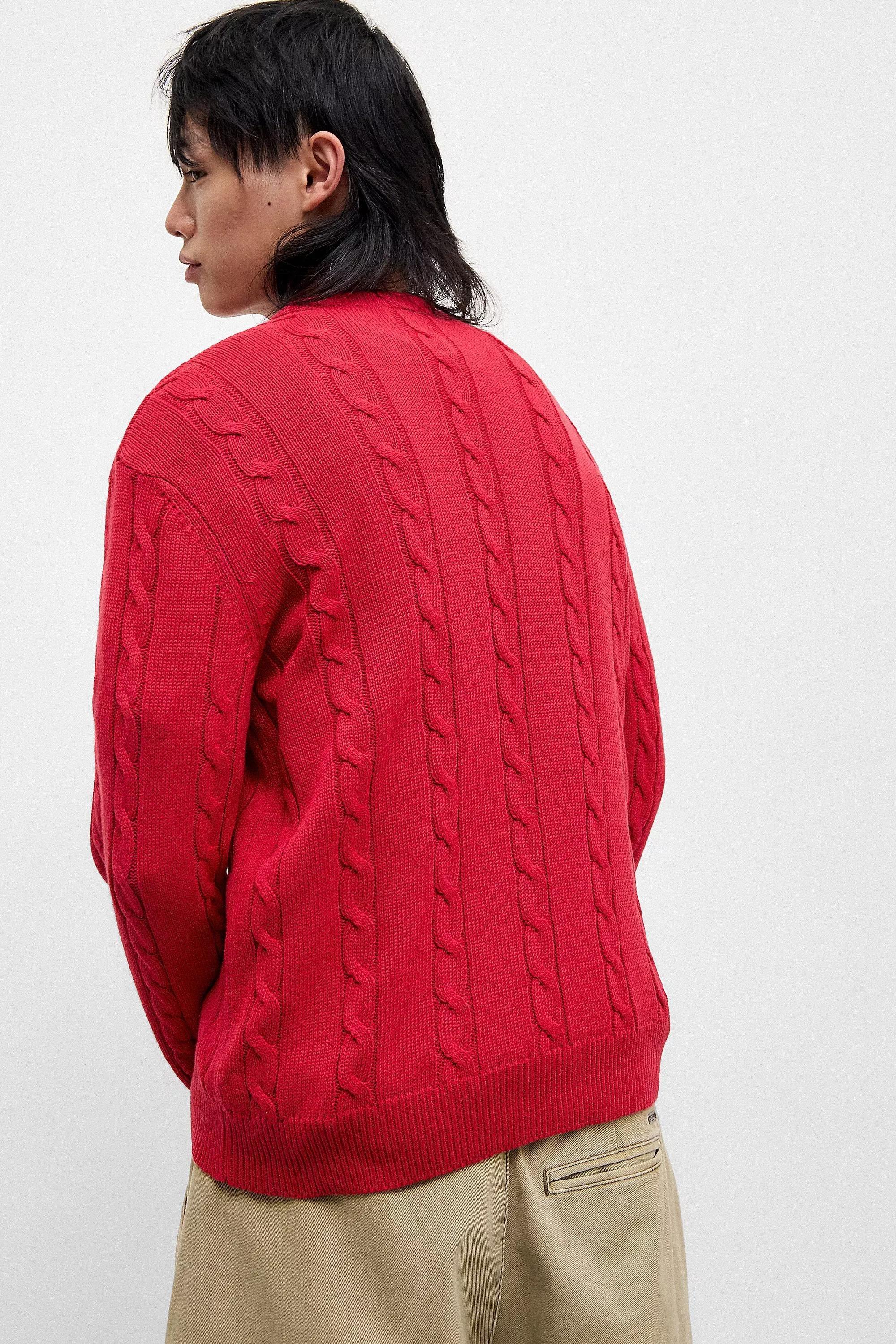 Red Iets Frans... Cable Knit Jumper, , large image number 3