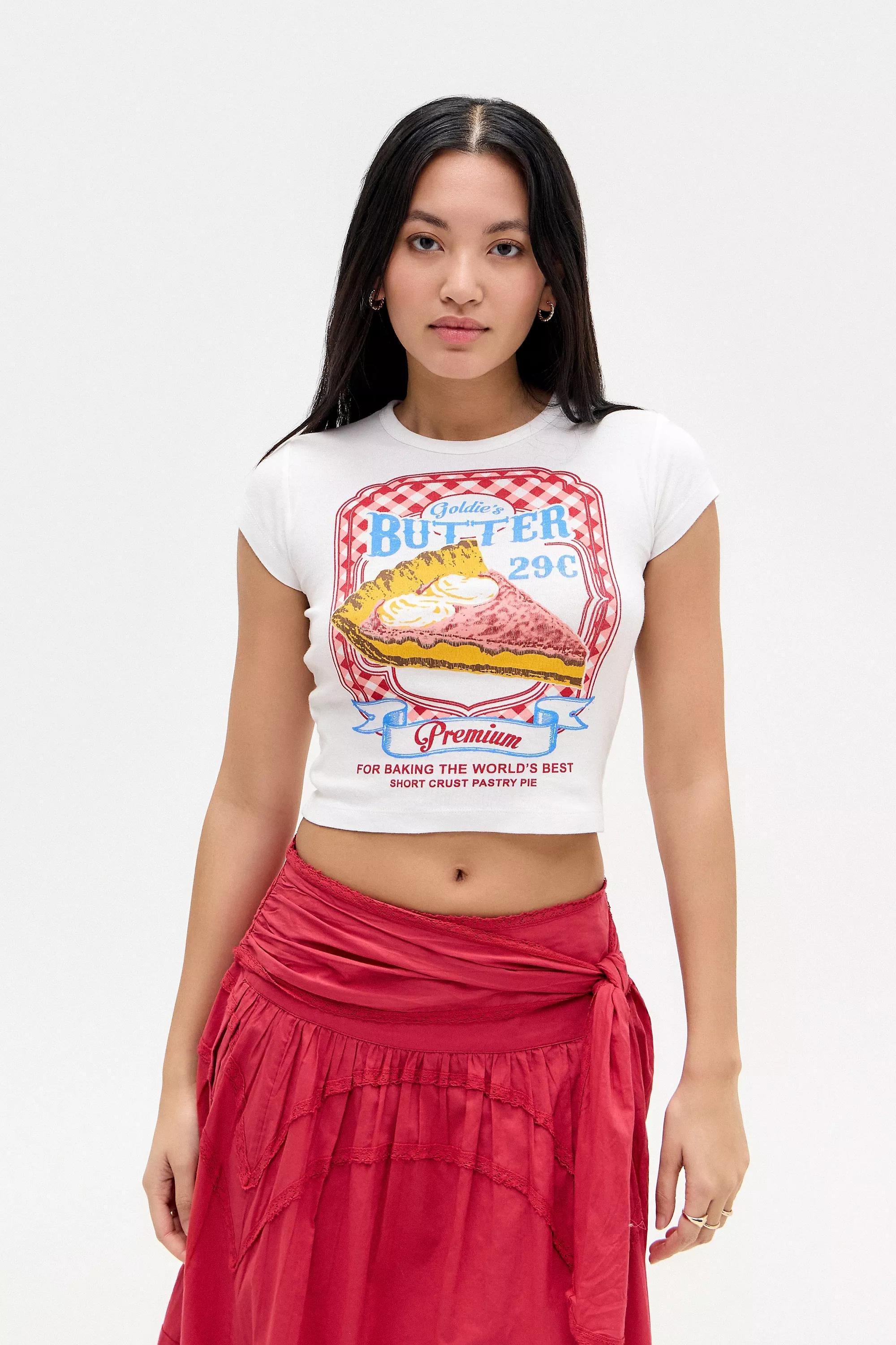 UO Butter Graphic Print T-Shirt, , large image number 0