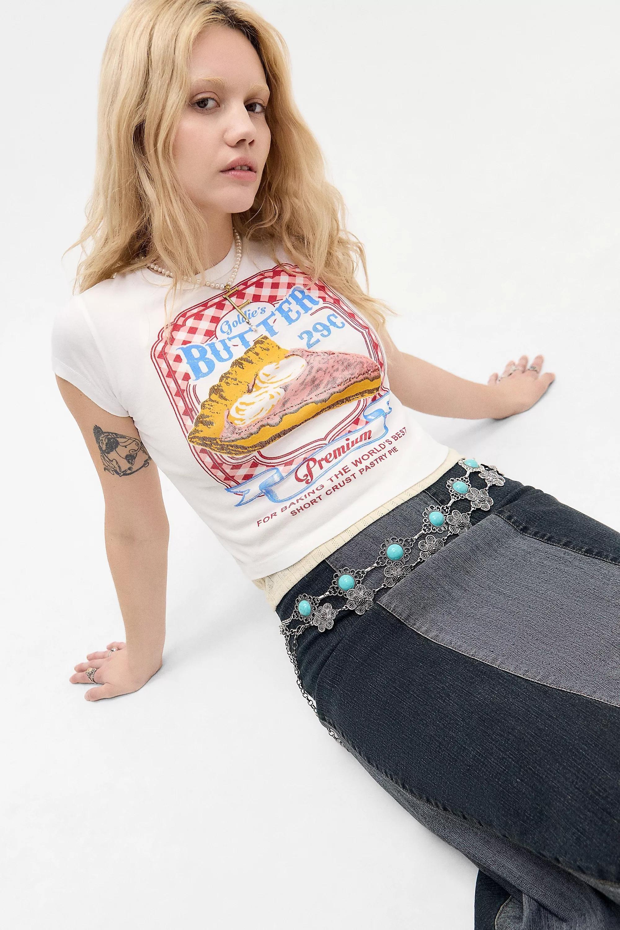 UO Butter Graphic Print T-Shirt, , large image number 4