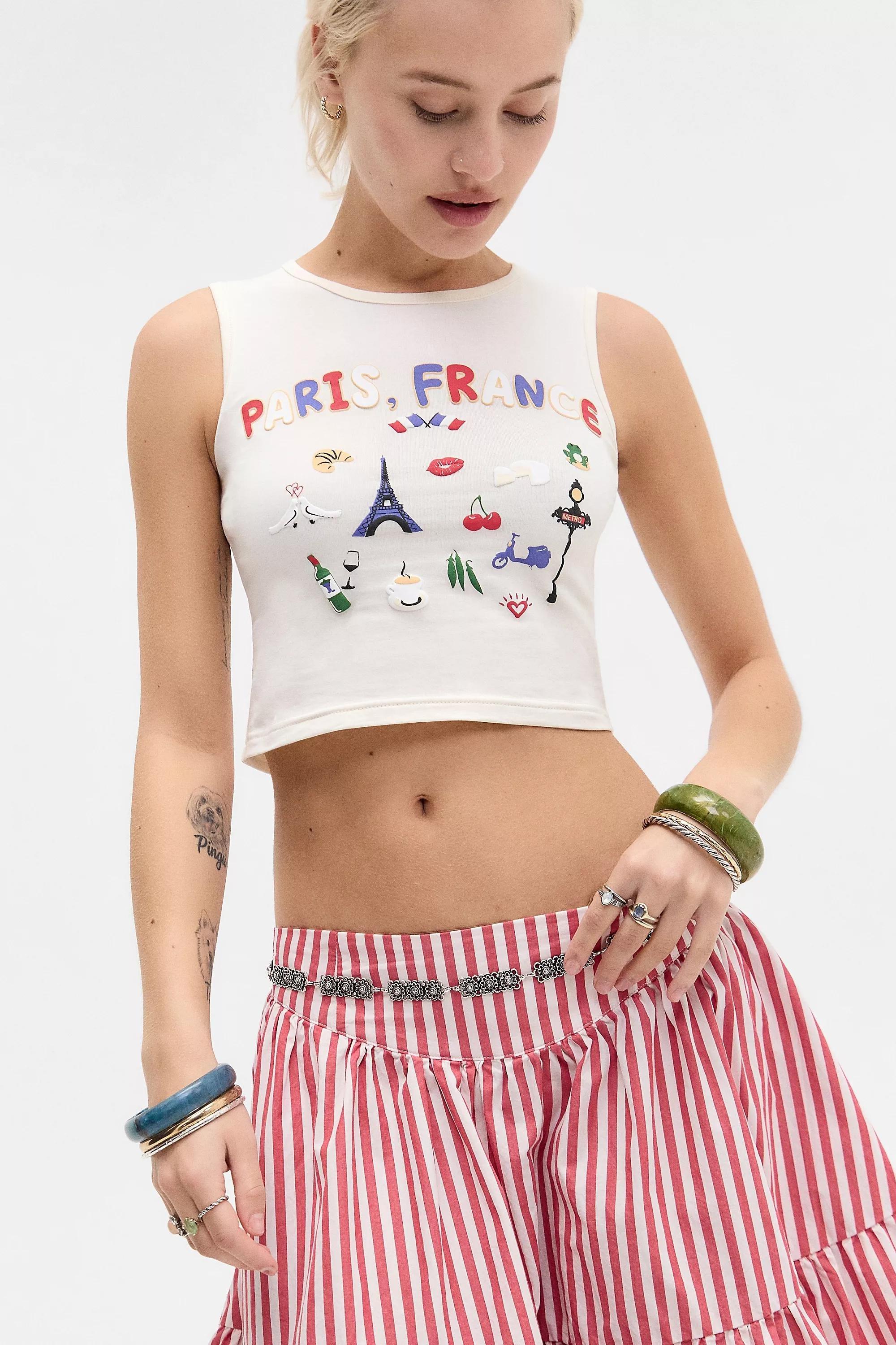 Daisy Street UO Barcelona Tank Top, WHT, large image number 0