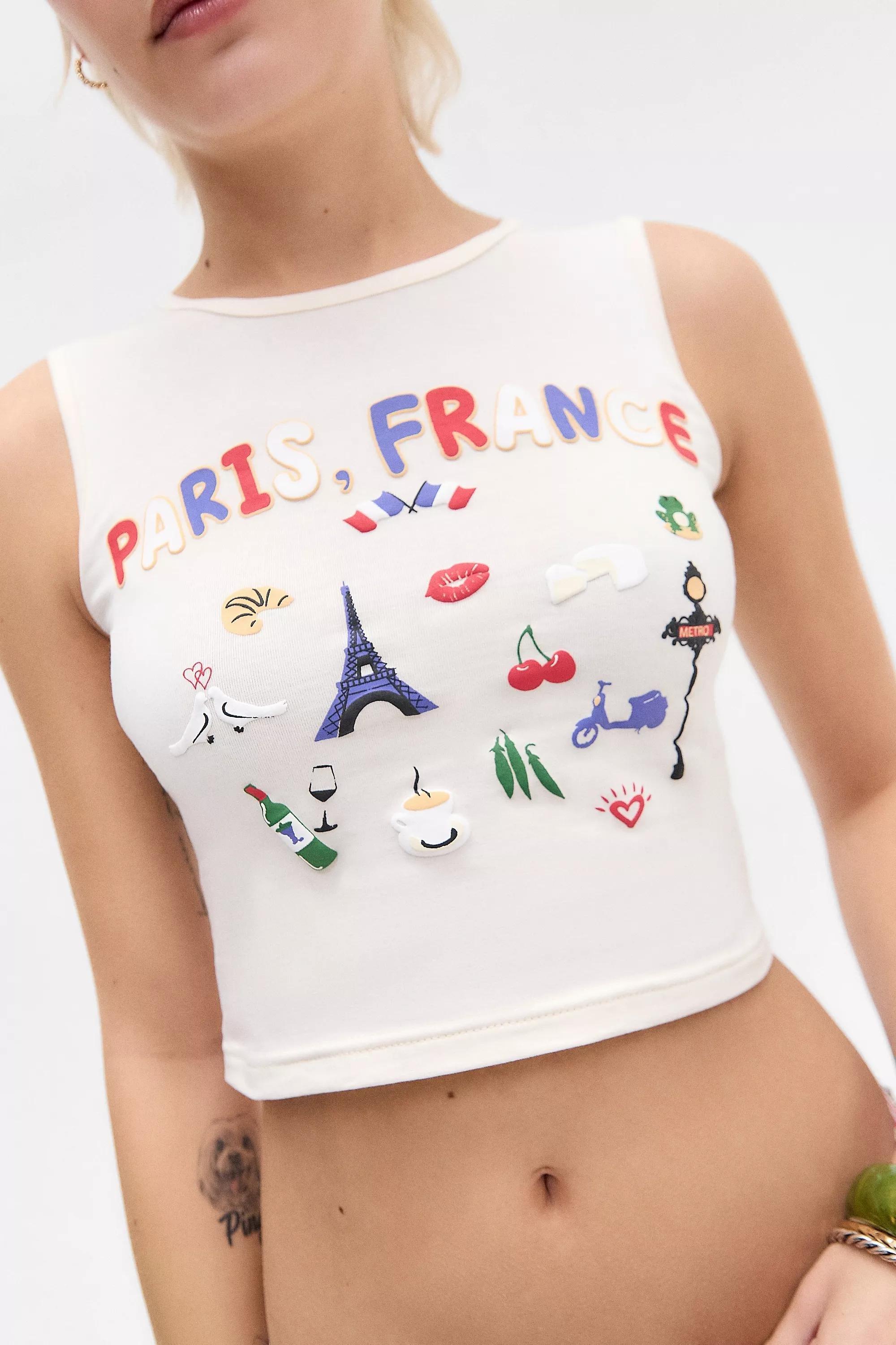 Daisy Street UO Barcelona Tank Top, WHT, large image number 2