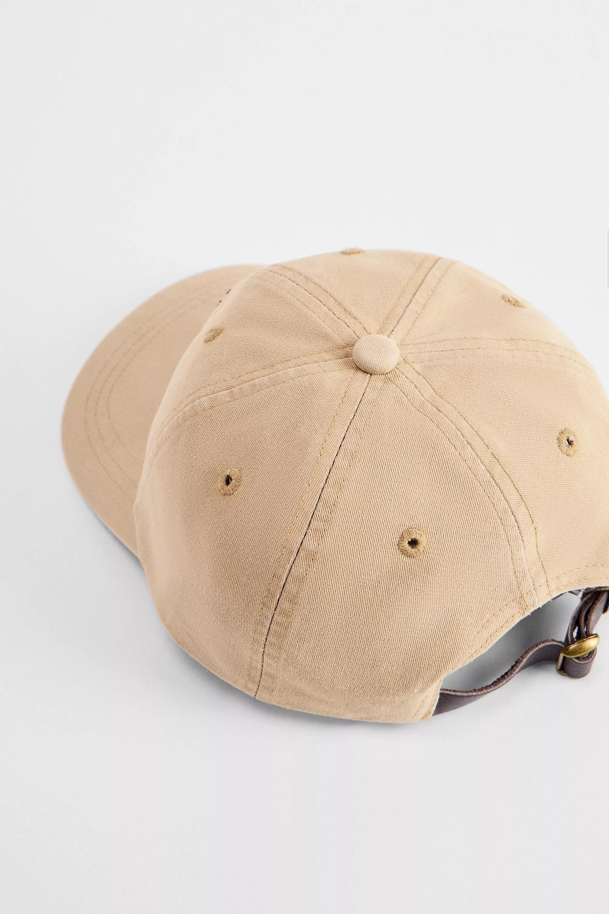 Beige Bdg Chino Embroidered Cap, BEIGE, large image number 2
