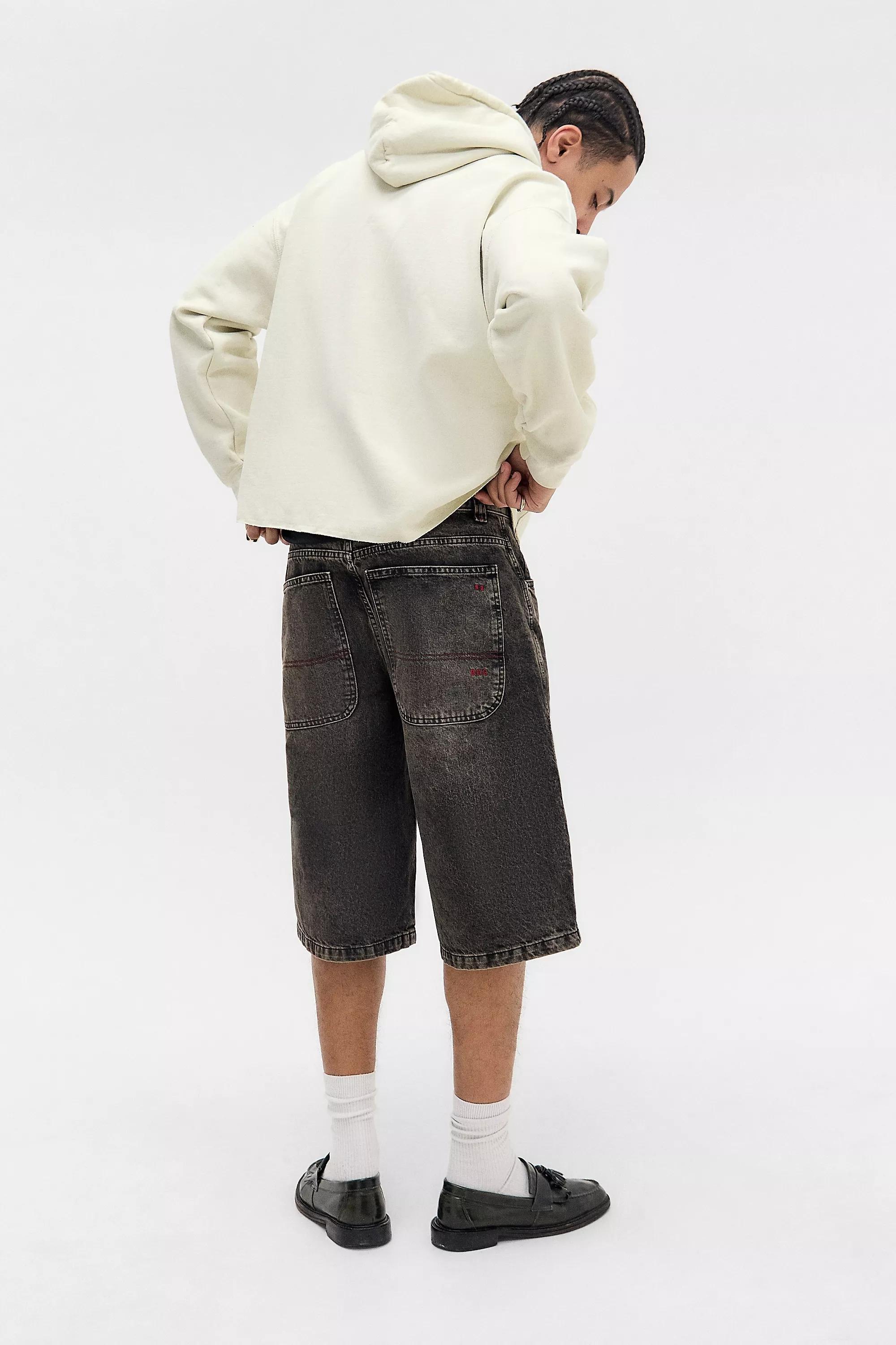 Black Bdg Relacxed Denim Shorts, , large image number 3