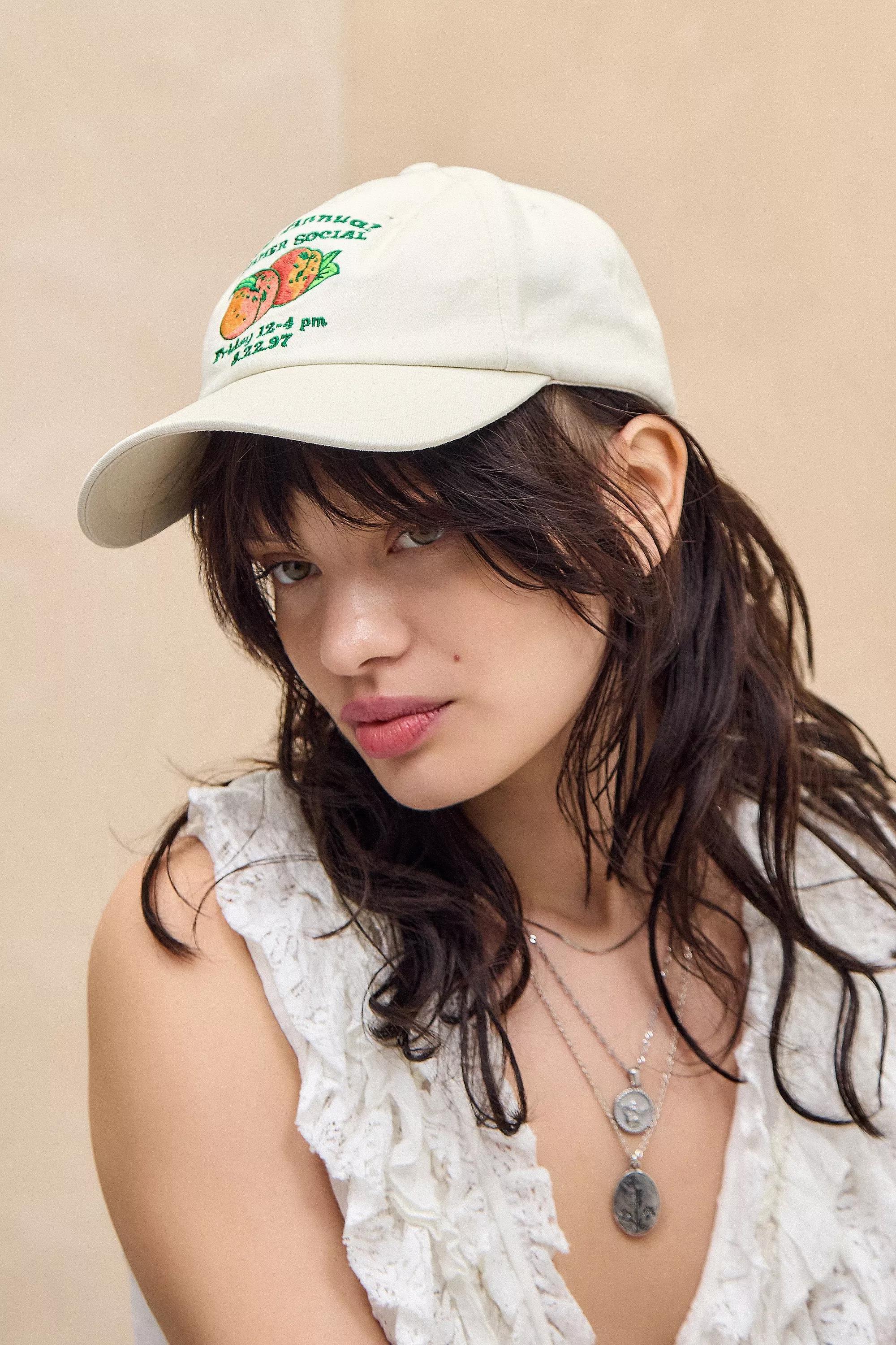 Cream Embroidered Cap, CREME, large image number 0