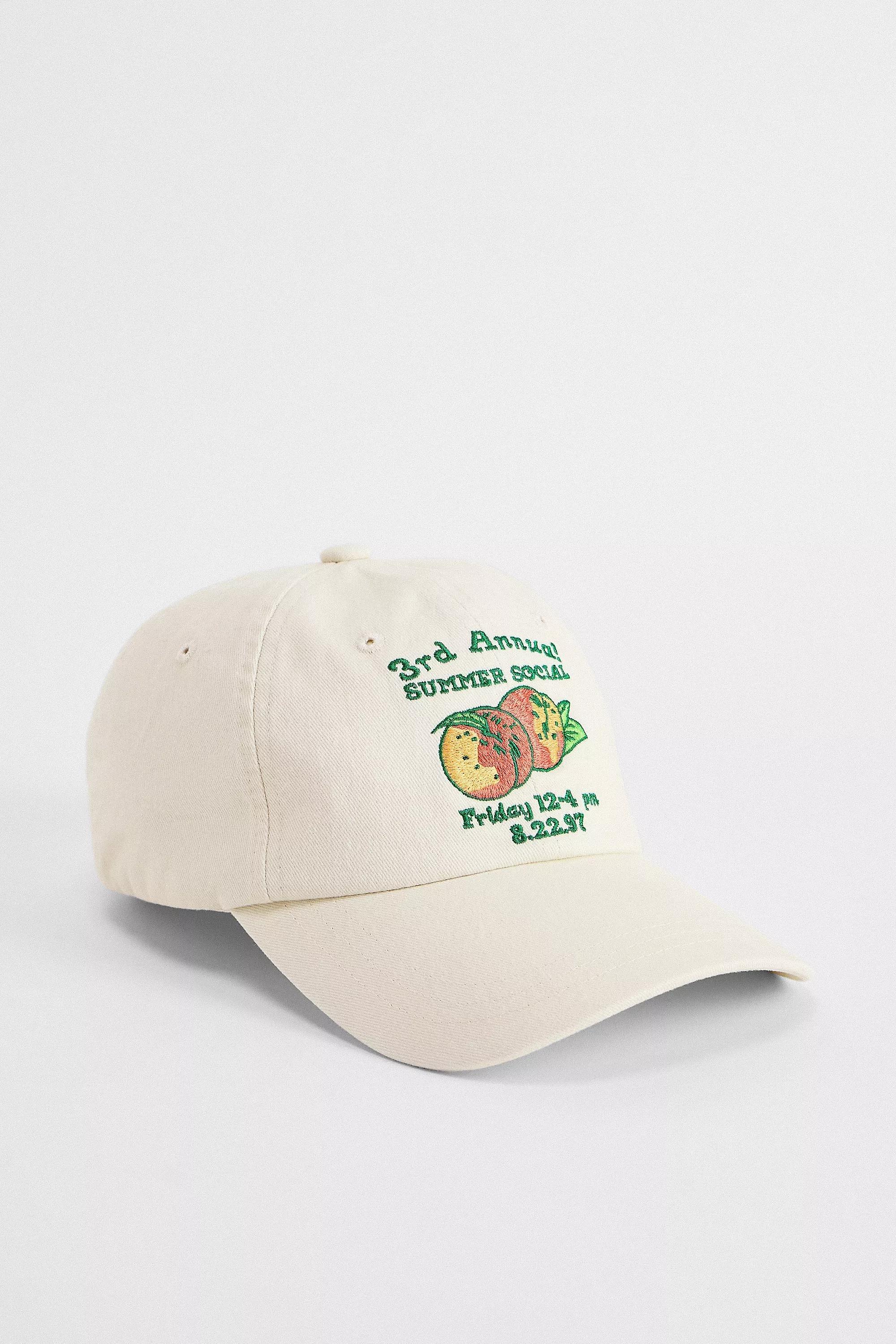 Cream Embroidered Cap, CREME, large image number 2