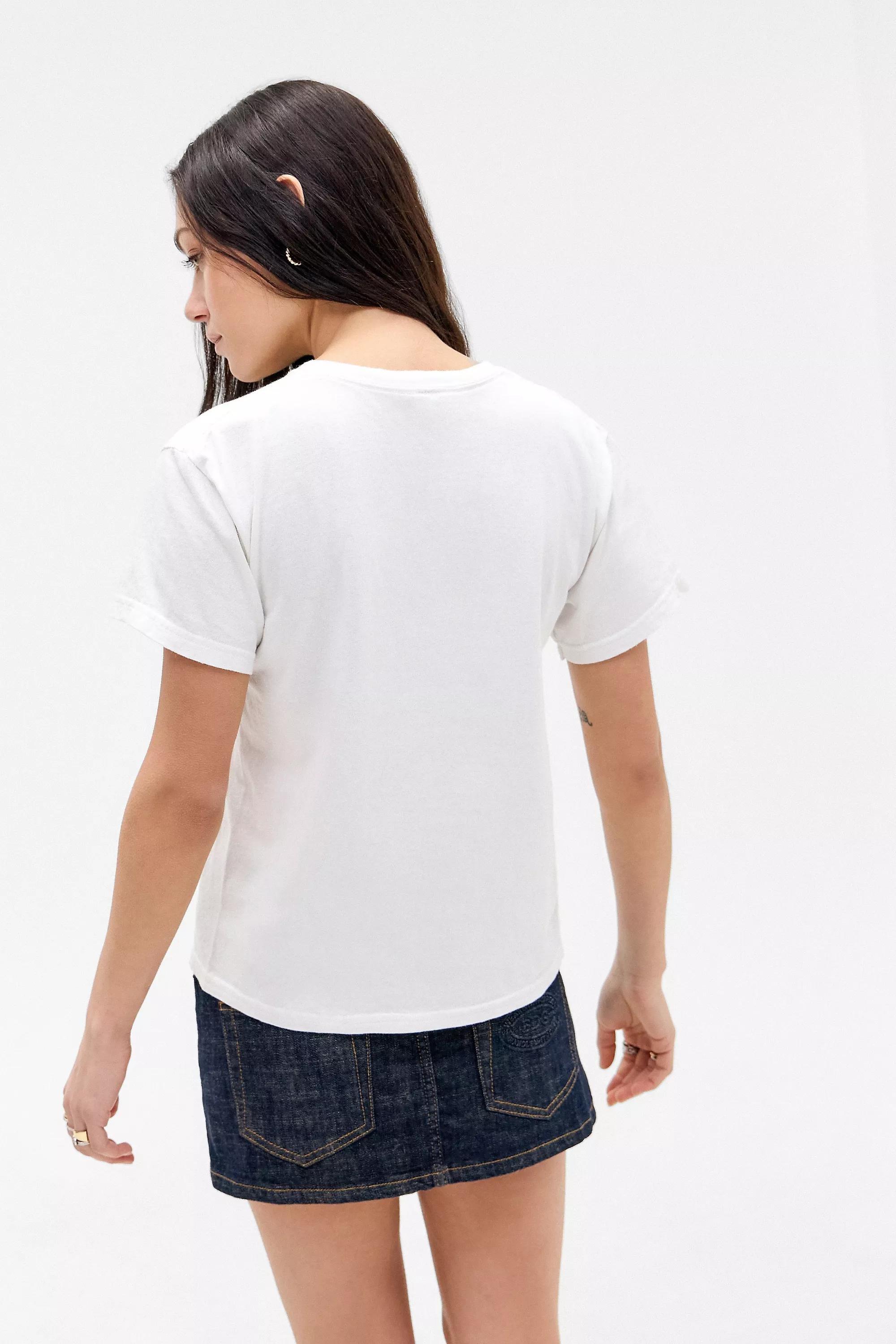 White Uo Oasis Relaxed T-Shirt, , large image number 5