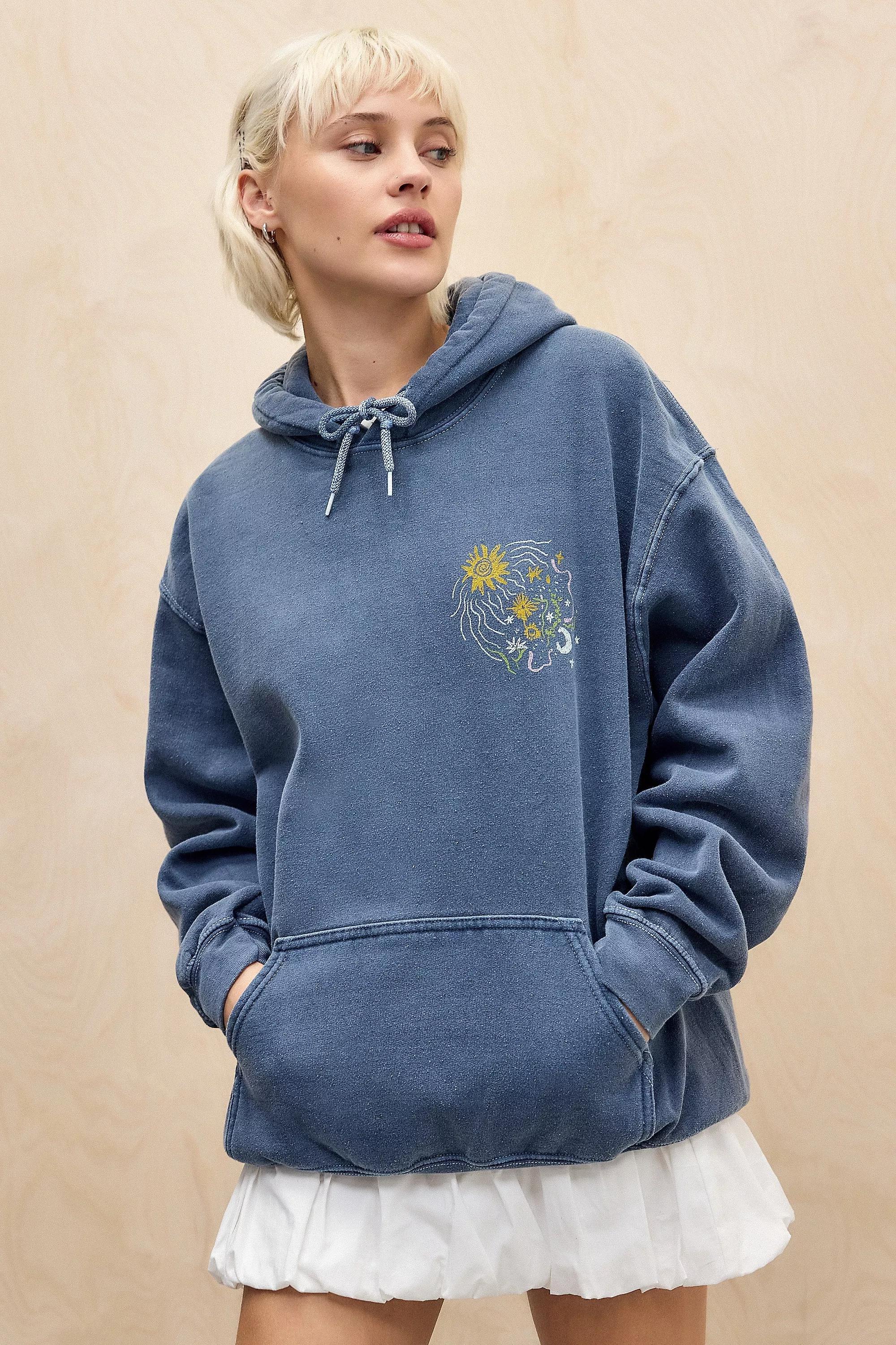 Blue Uo Celestial Hoodie, , large image number 2