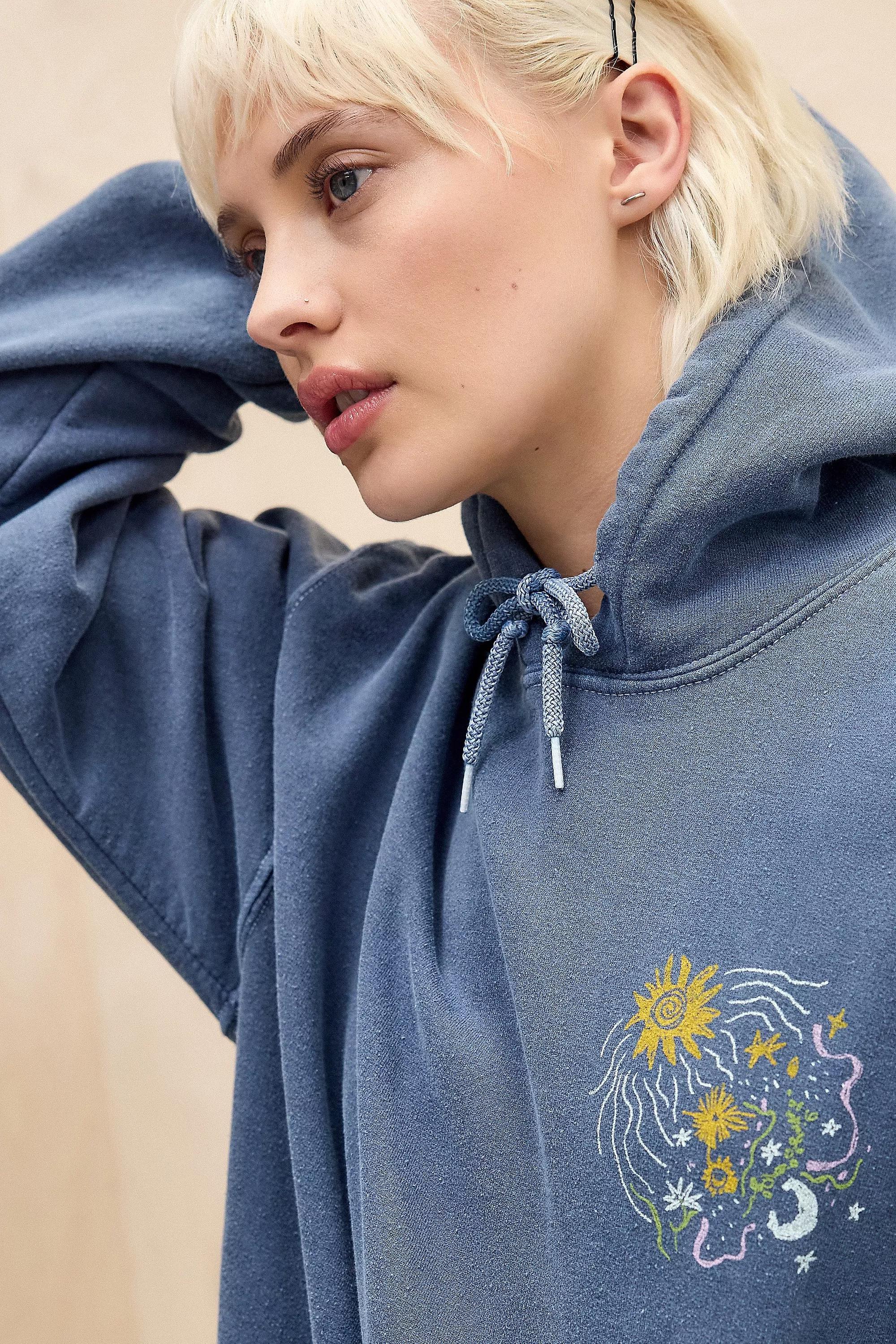 Blue Uo Celestial Hoodie, , large image number 3