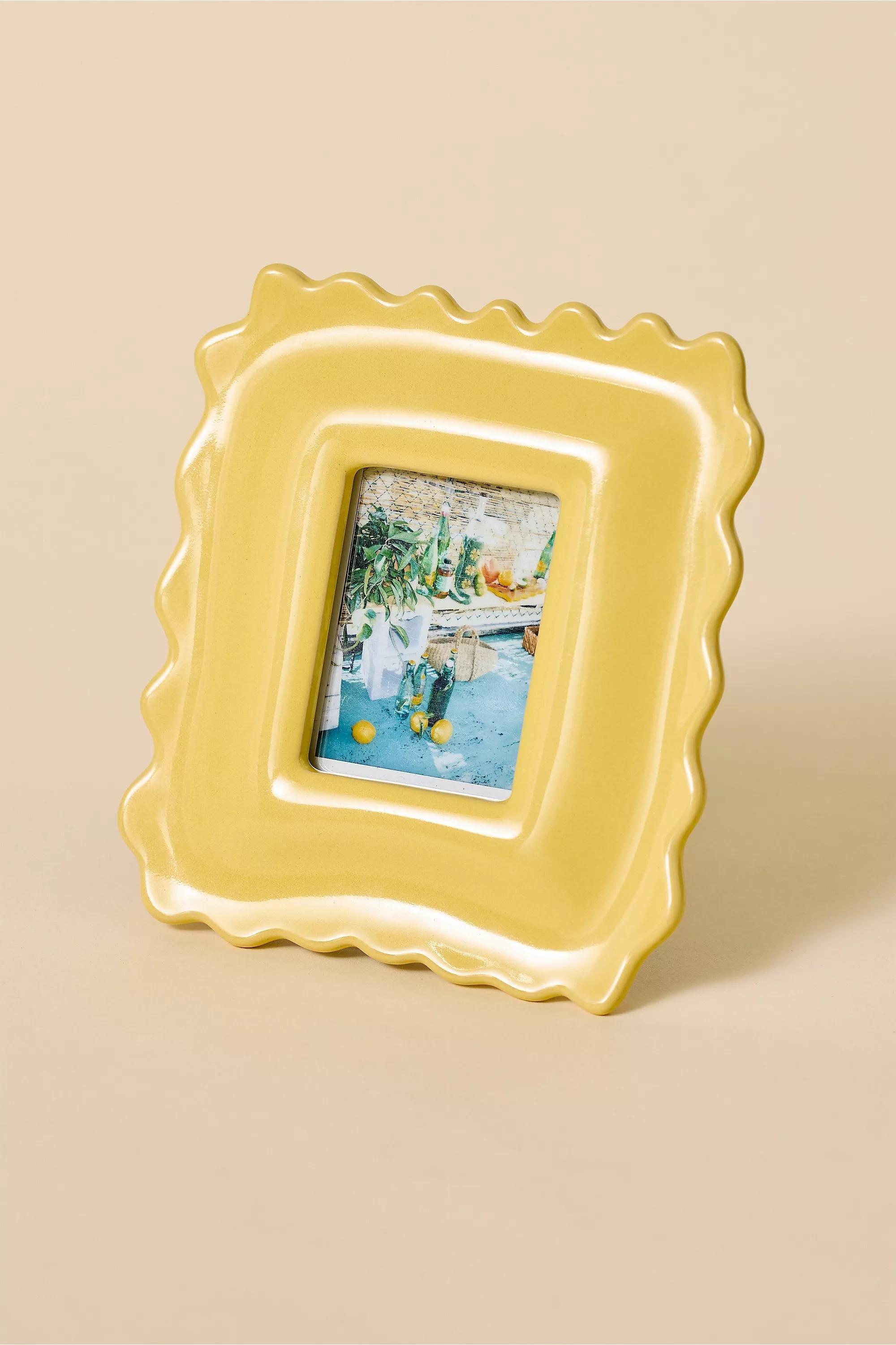 YELLOW Ravioli Photo Frame, YEL, medium
