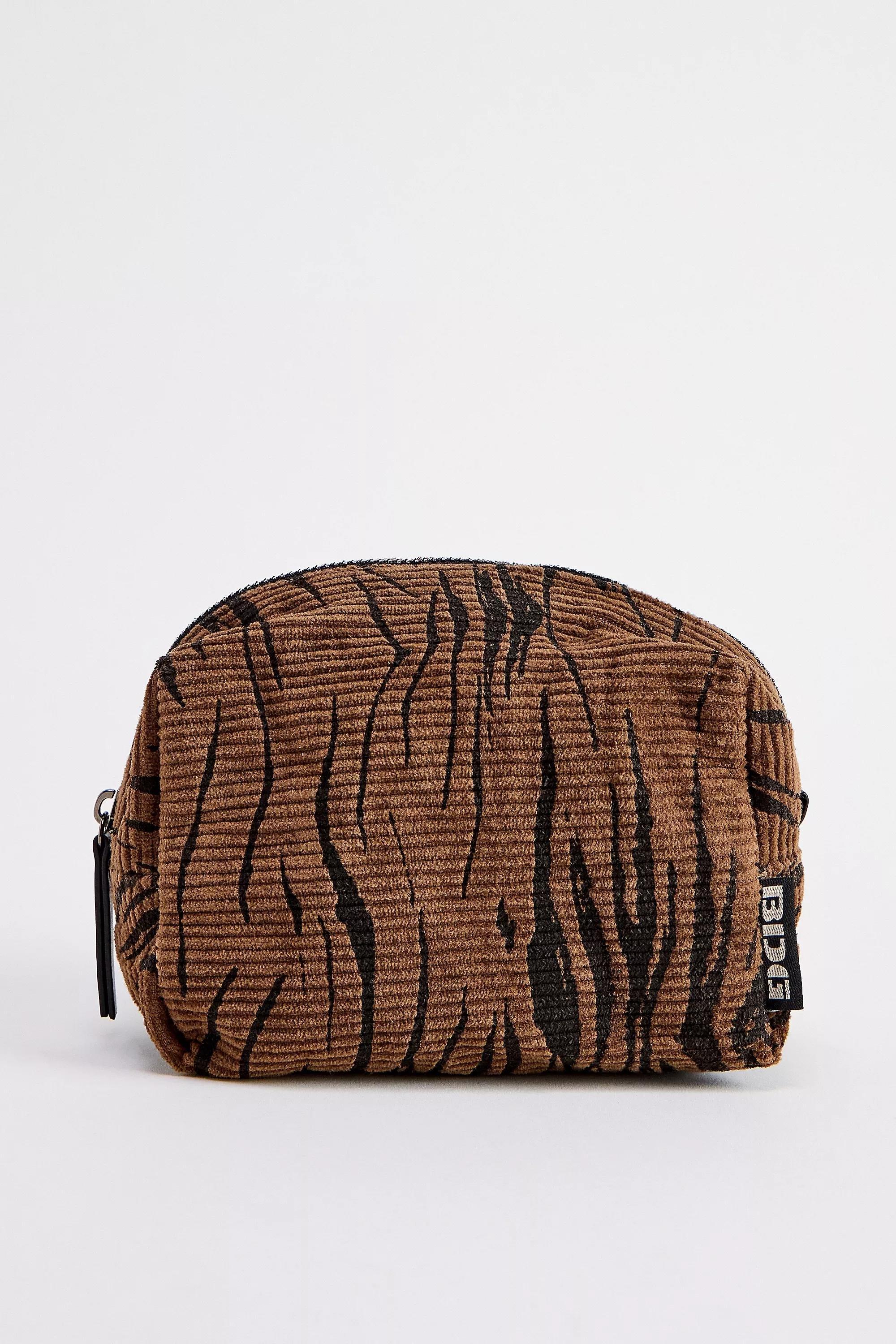 Brown UO Tiger Cord Makeup Bag, BRN, large image number 0