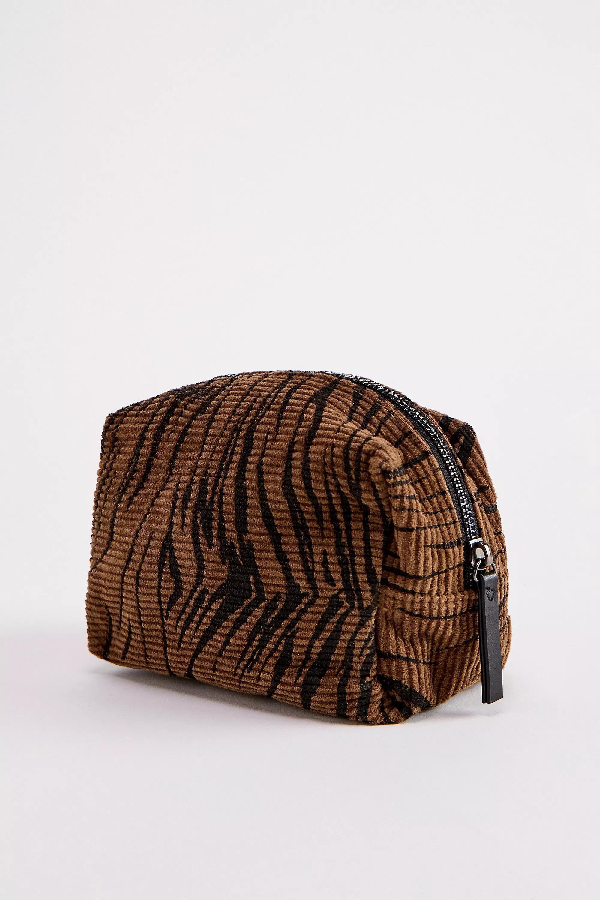 Brown UO Tiger Cord Makeup Bag, BRN, large image number 2