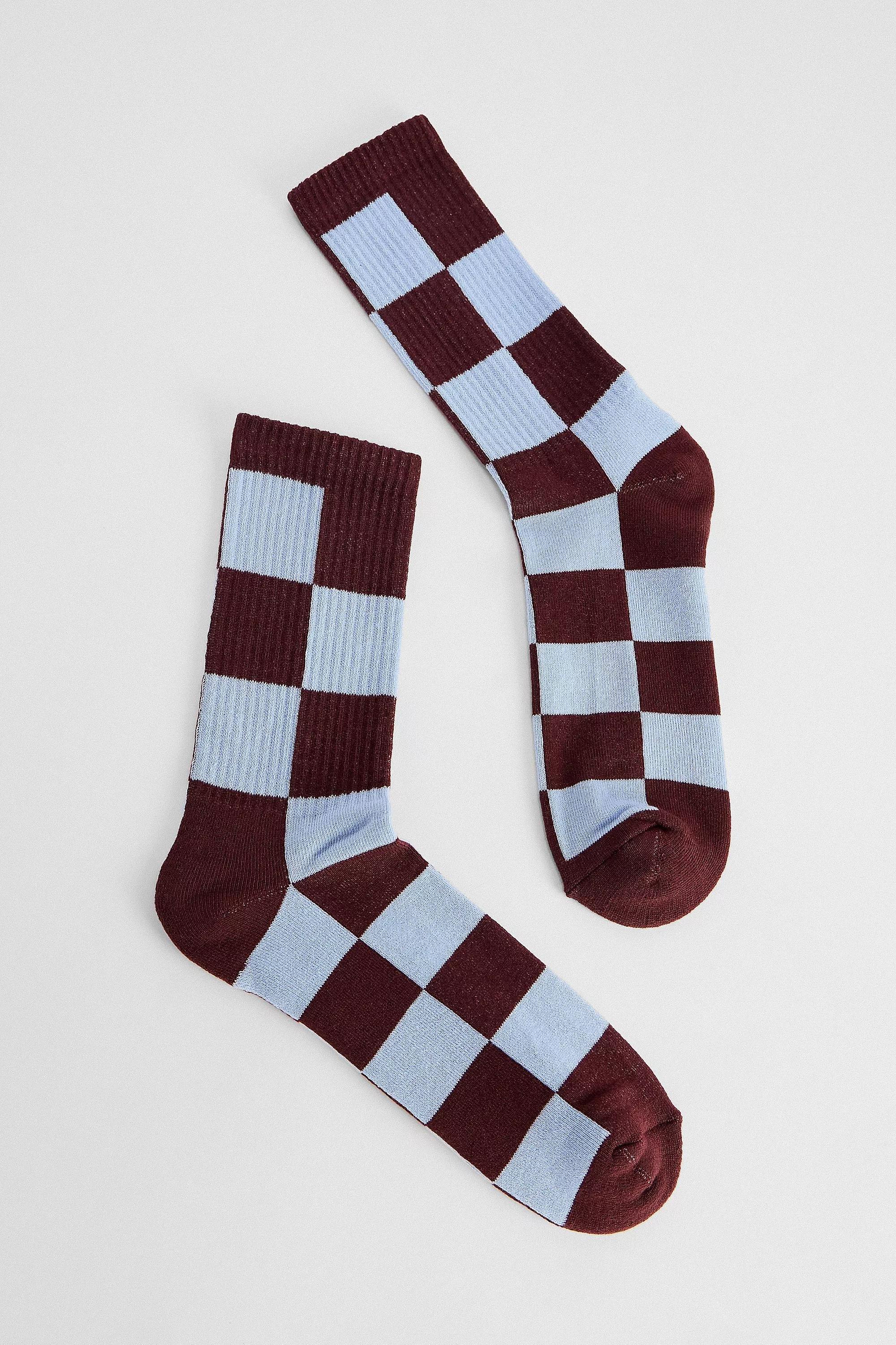 Multicolour Uo Checkerboard Socks, ASSORT, large image number 0