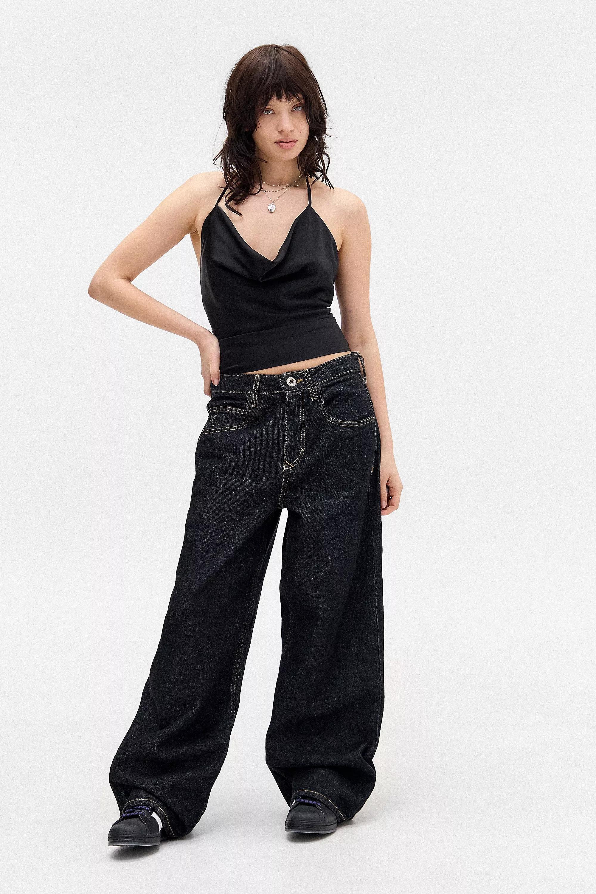 Black Silence + Noise Deja Halter Tank Top, , large image number 1