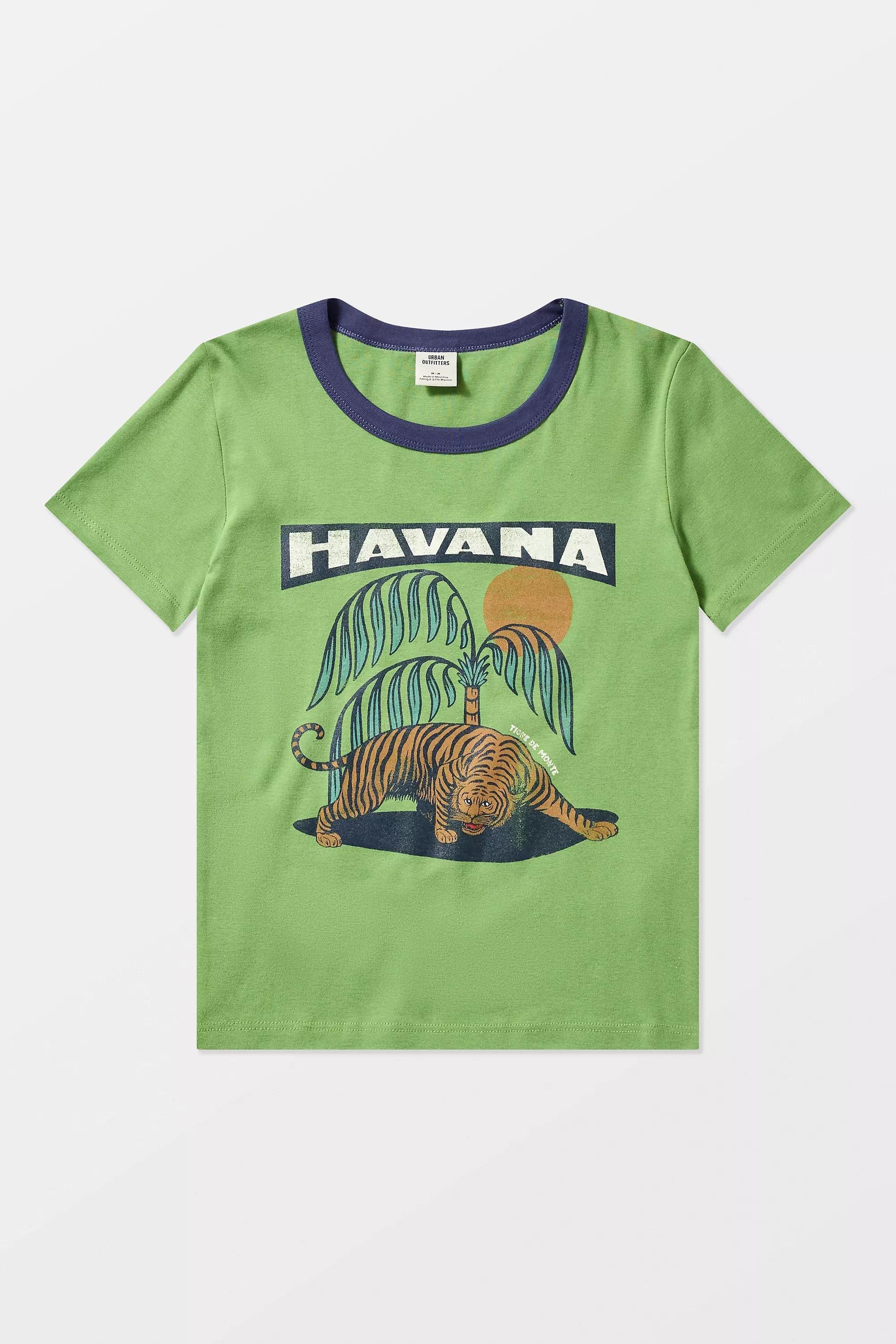 Green Uo Havana Tiger Baby T-Shirt, , large image number 4