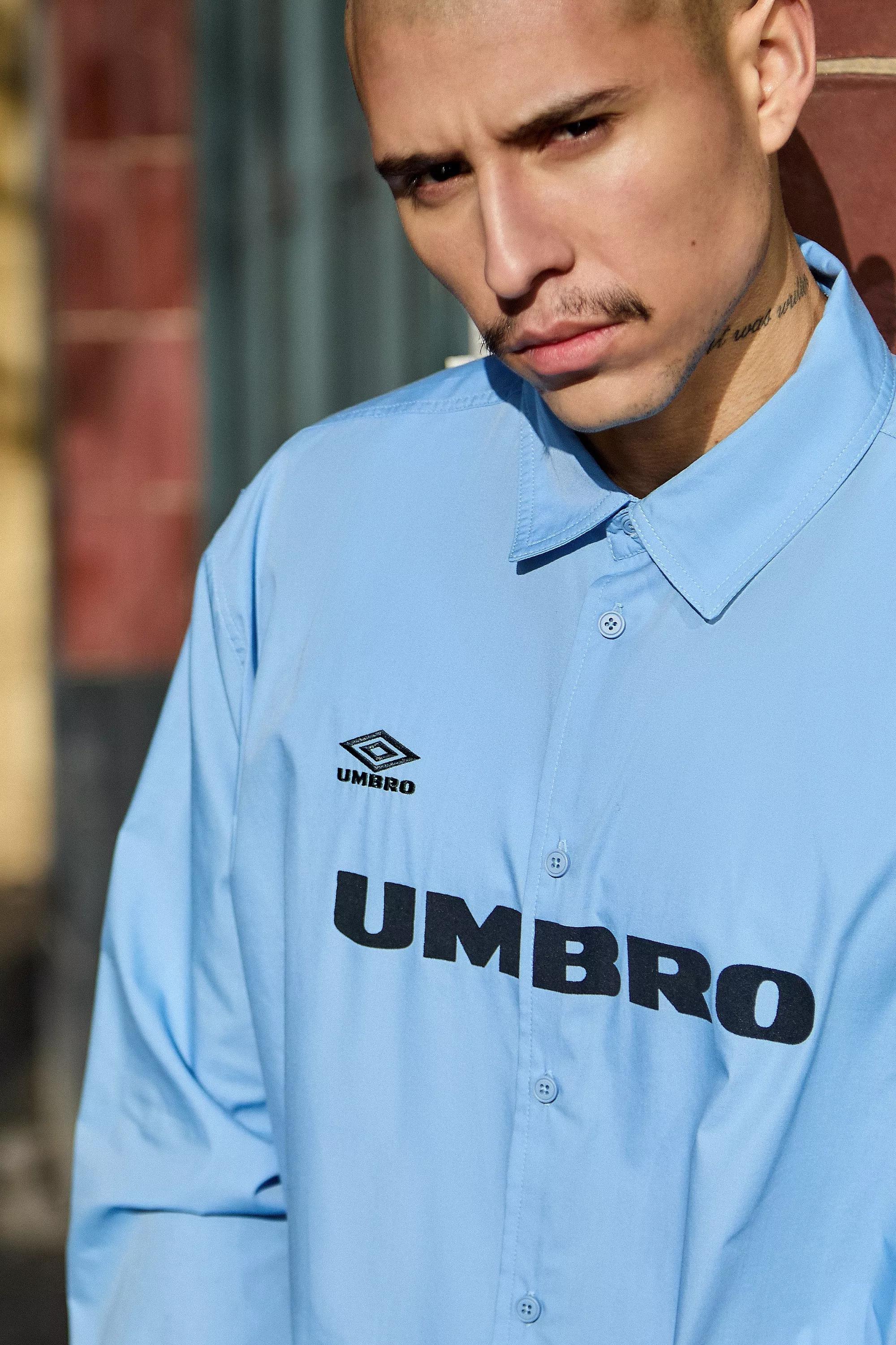 Umbro UO Exclusive Blue Logo Oxford Shirt, , large image number 2