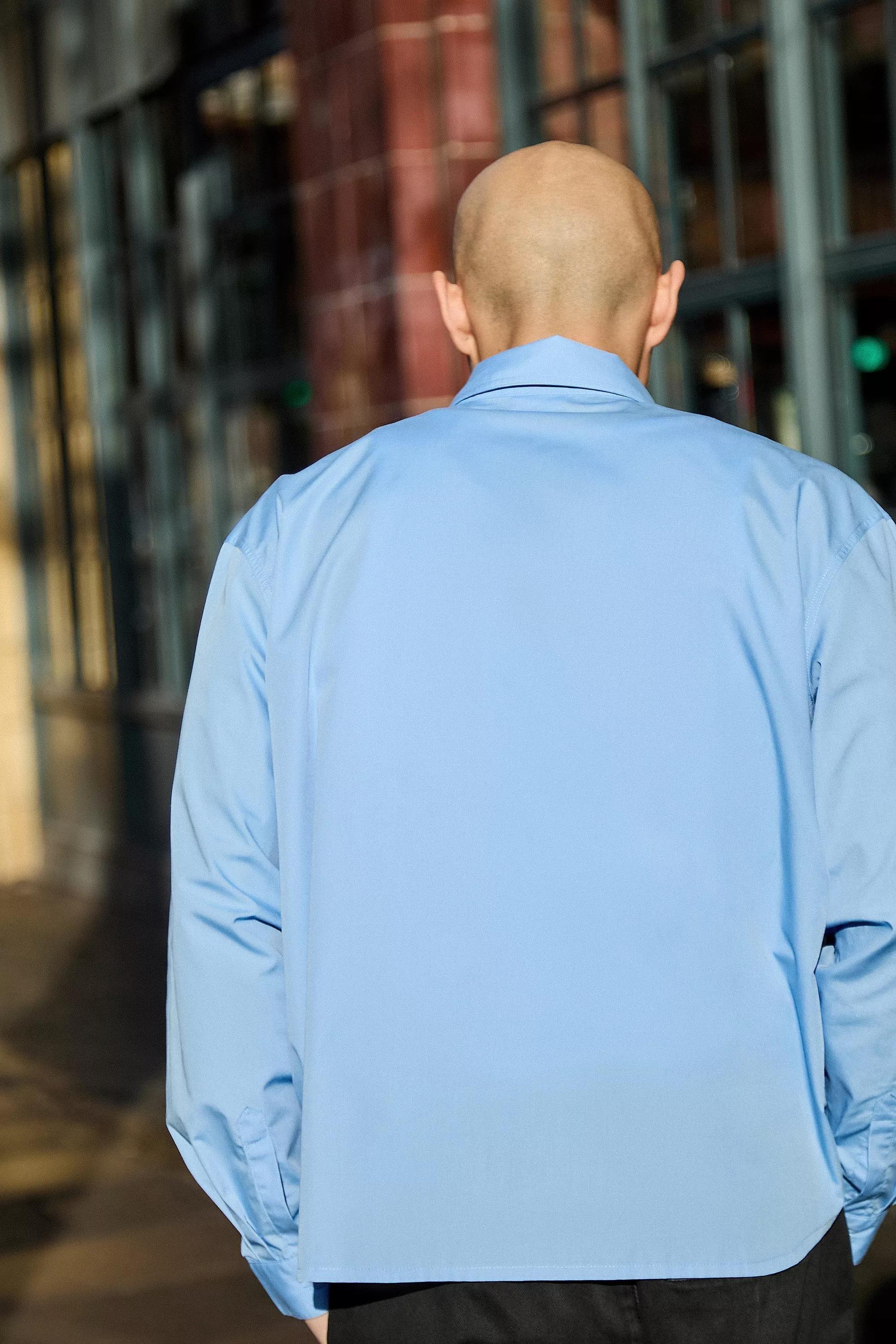 Umbro UO Exclusive Blue Logo Oxford Shirt, , large image number 3