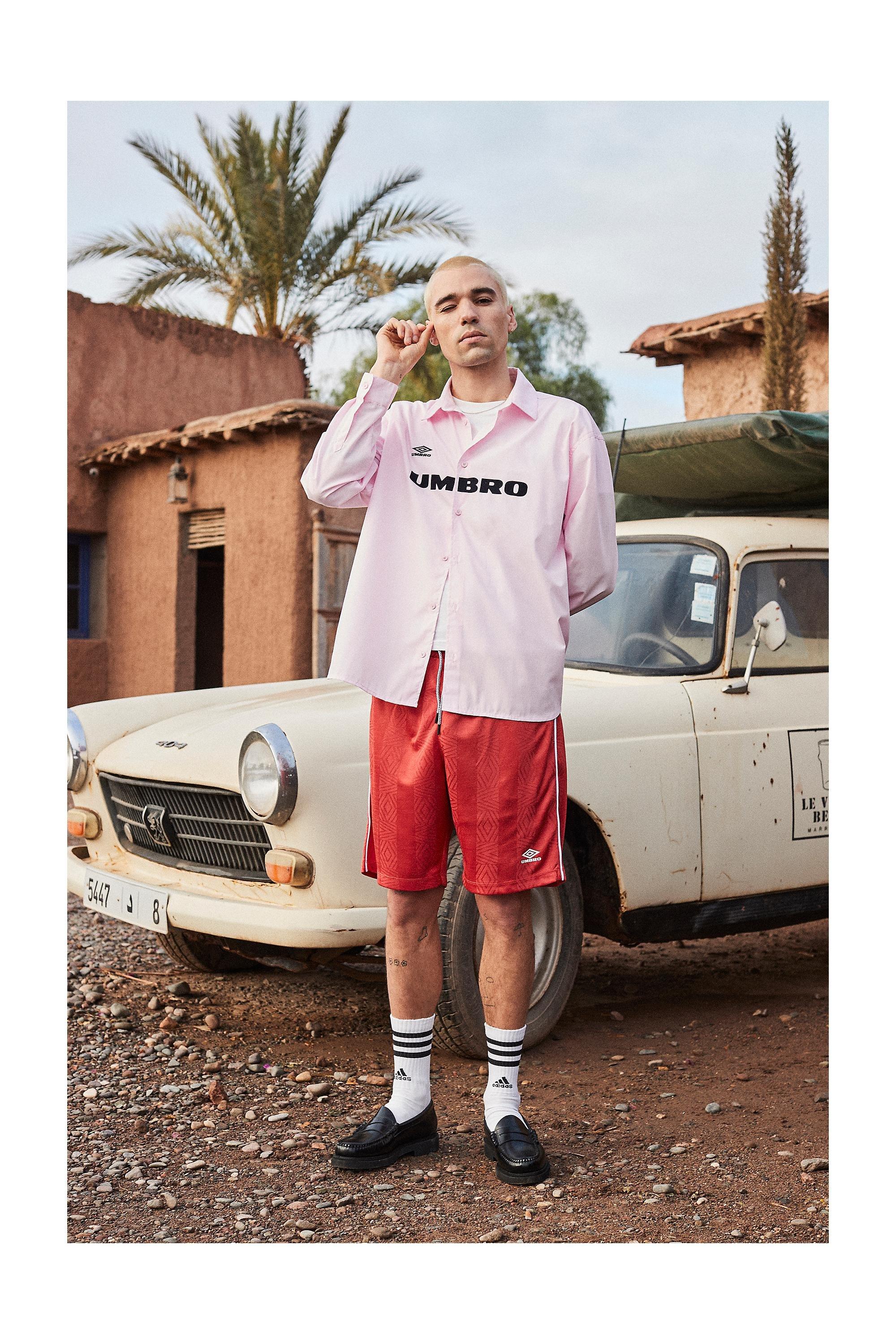 PINK Umbro UO Exclusive Pink Logo Oxford Shirt, PINK, large image number 4