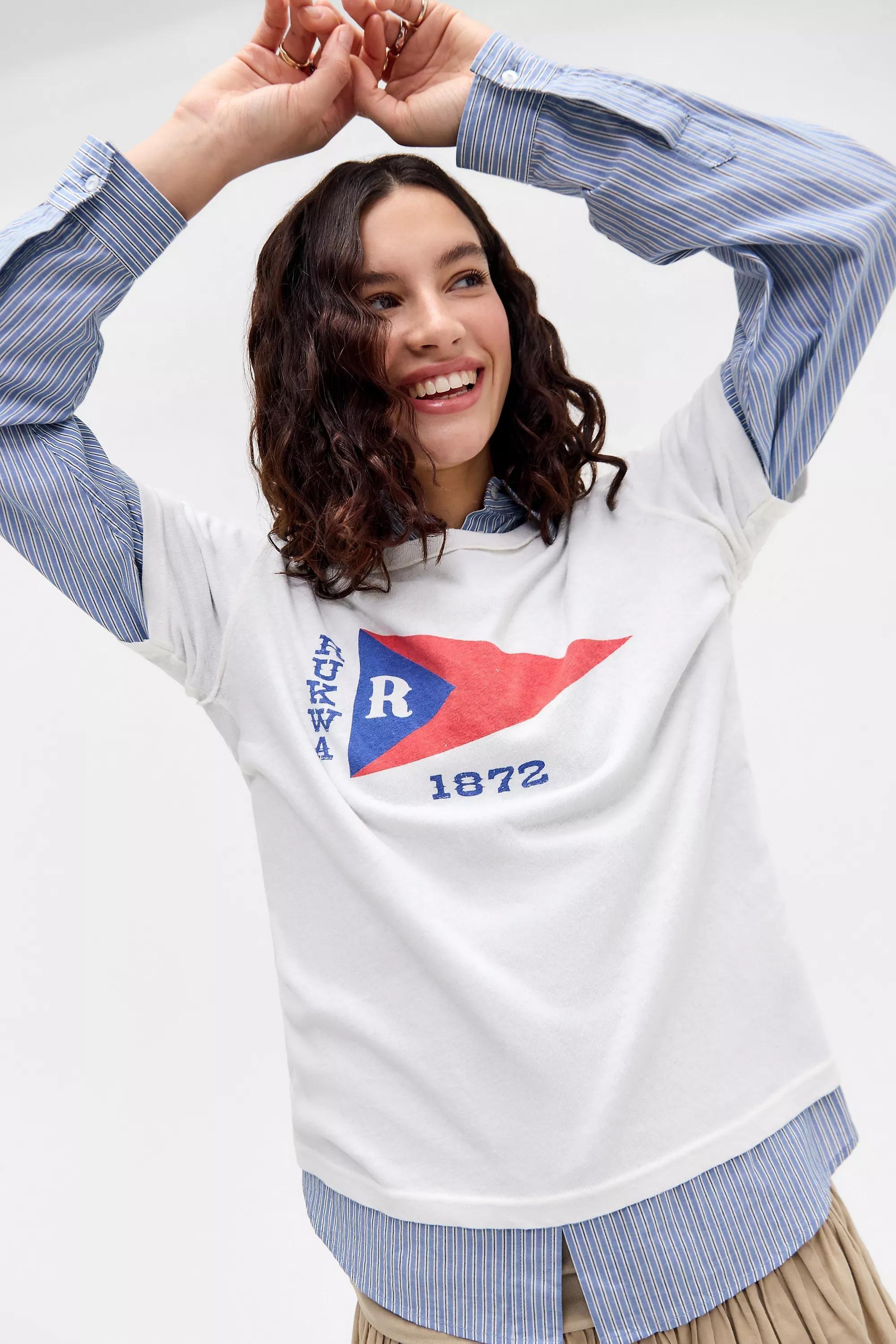 UO Flag Hemp Relaxed T-Shirt, , large image number 2
