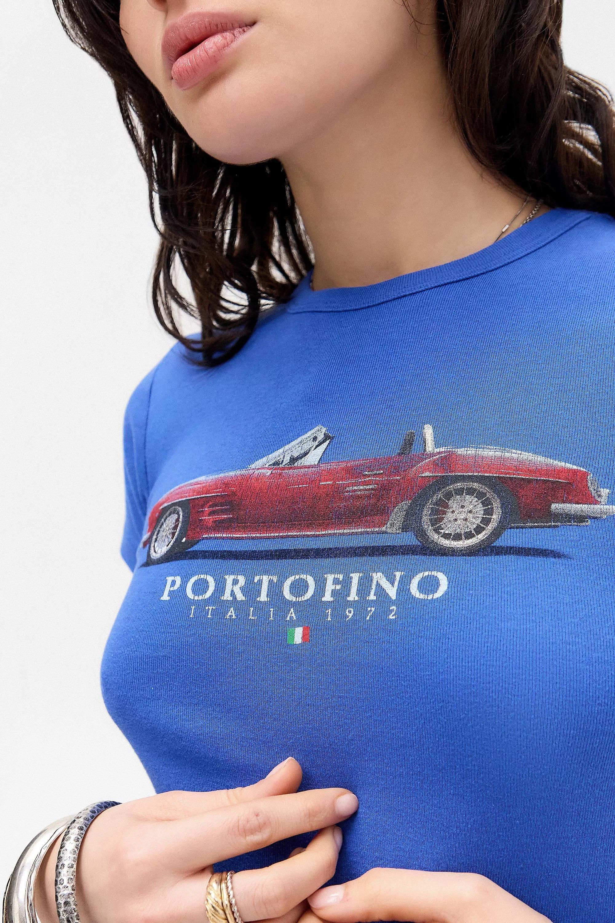 Blue Uo Portofino Car Short Sleeve Baby T-Shirt, BLUE, medium