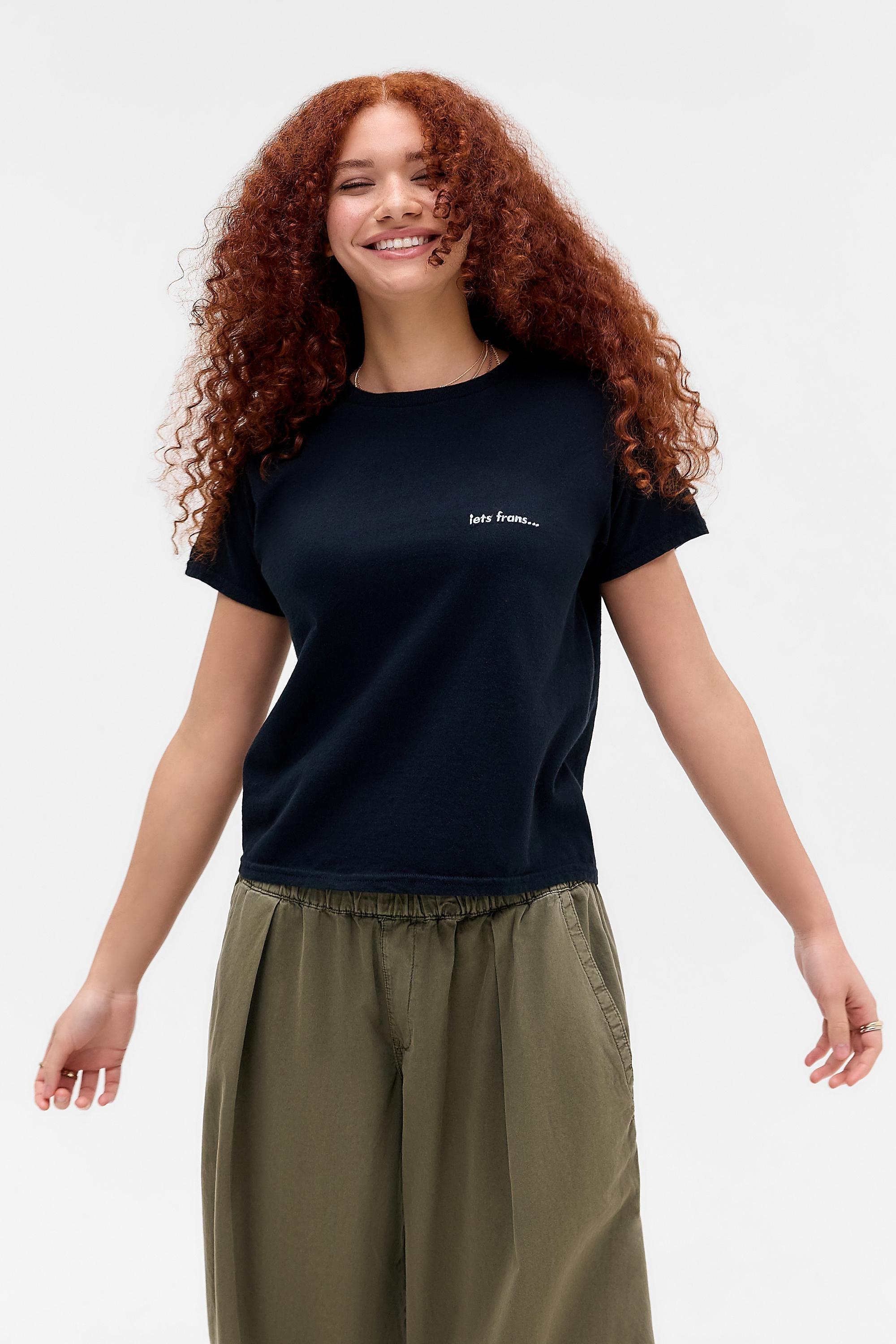 Black iets frans... Relaxed T-Shirt, BLK, large image number 0