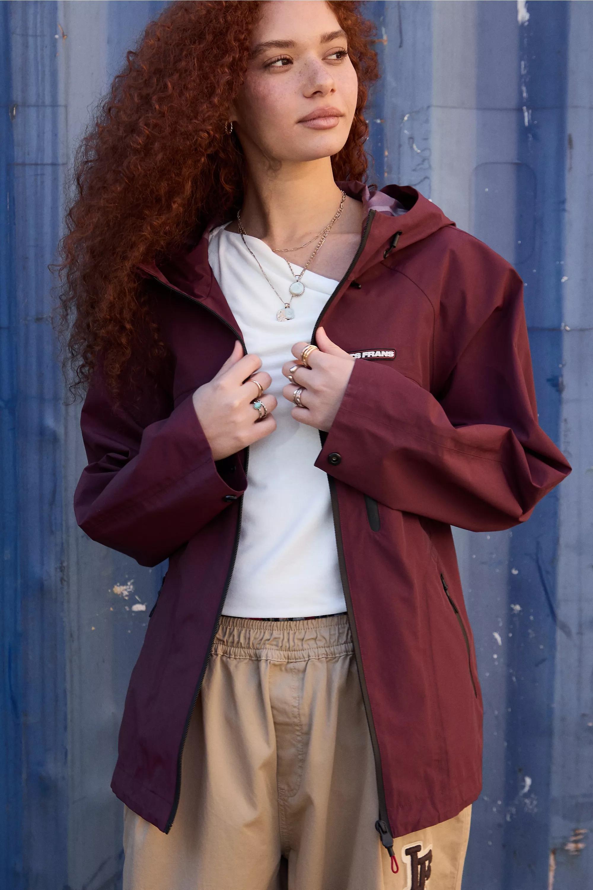 Burgundy iets frans... Tayo Waterproof Shell Jacket, A301_0259, large image number 1