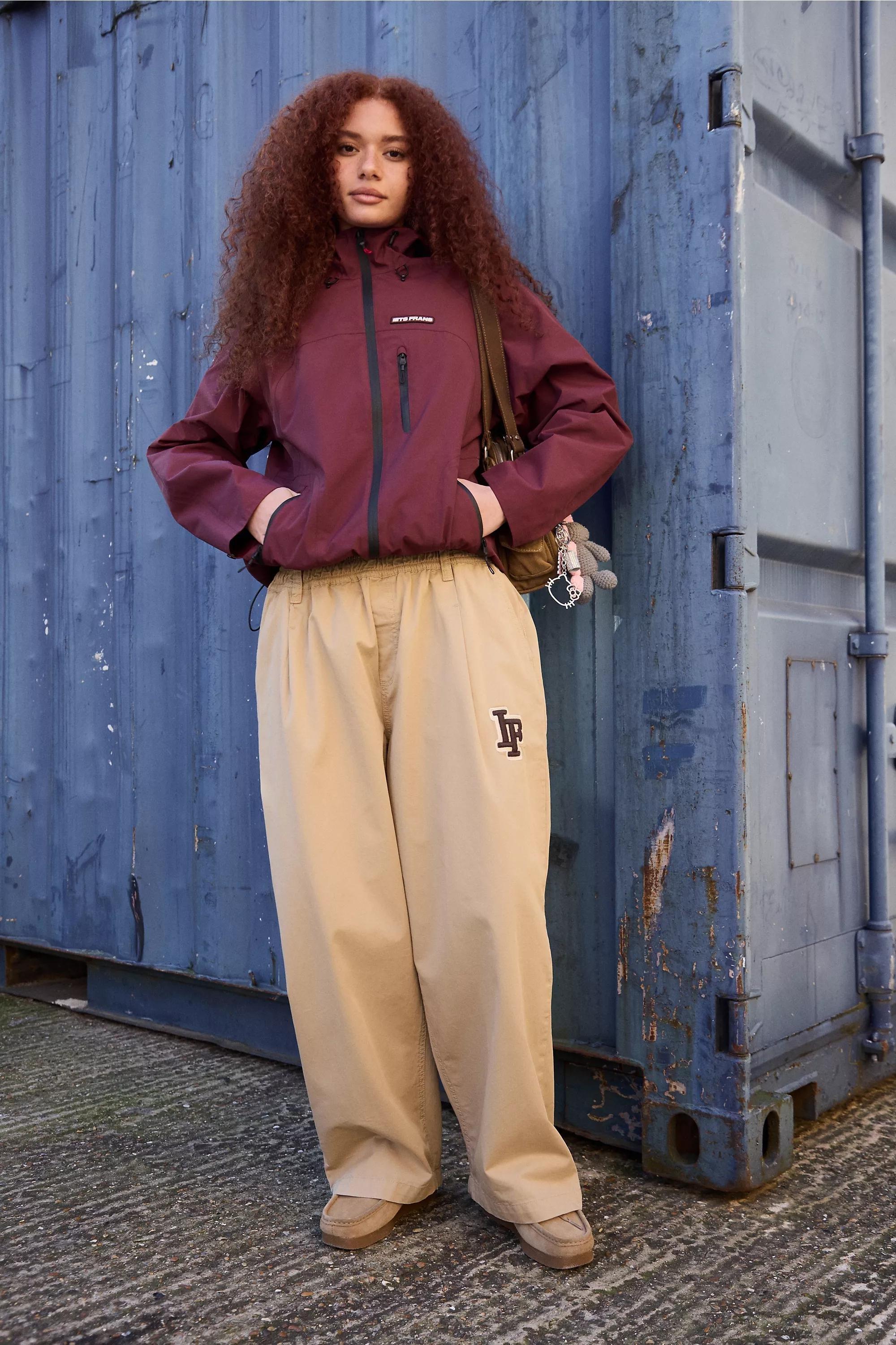 Burgundy iets frans... Tayo Waterproof Shell Jacket, A301_0259, medium