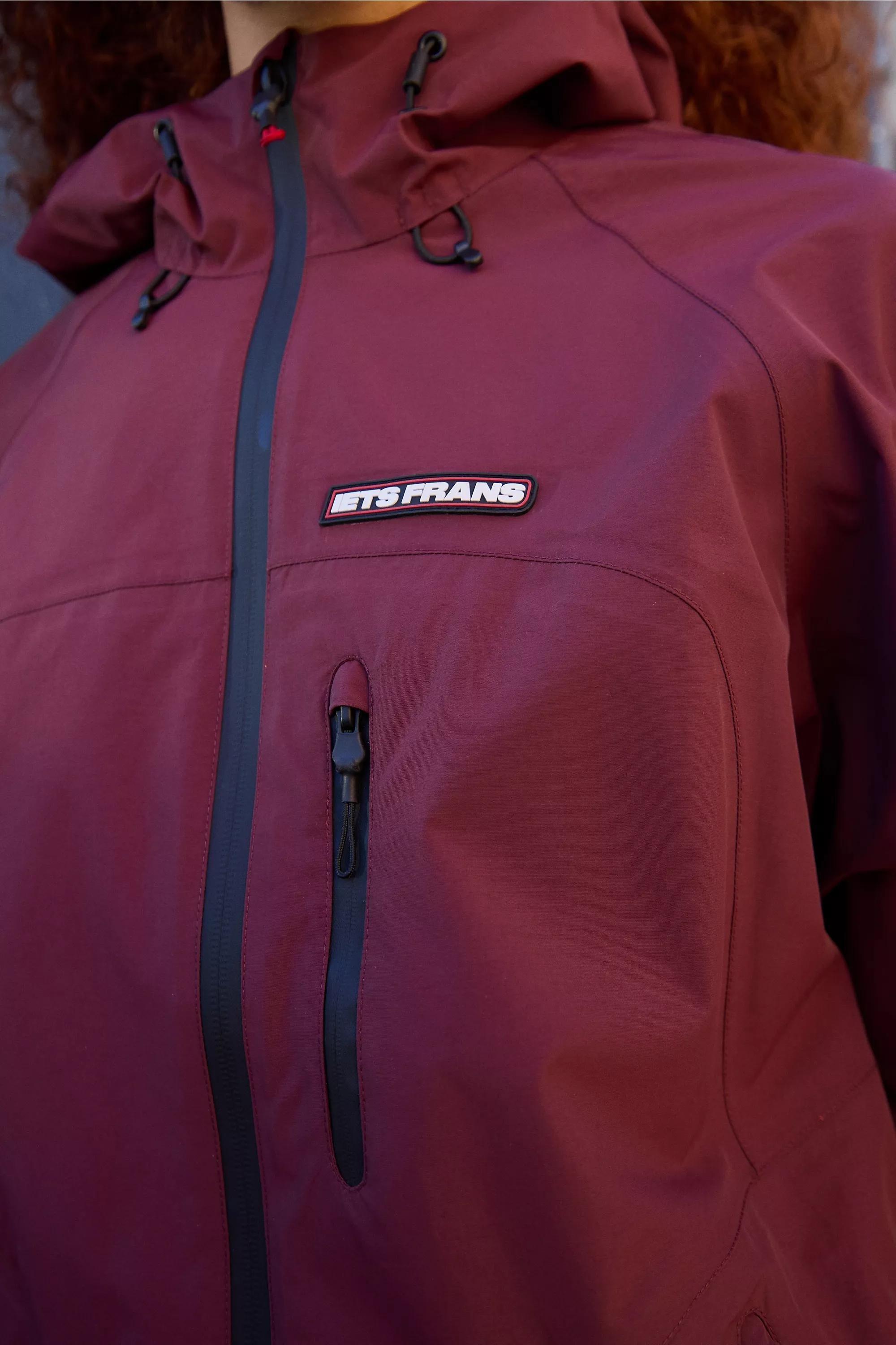 Burgundy iets frans... Tayo Waterproof Shell Jacket, A301_0259, large image number 4