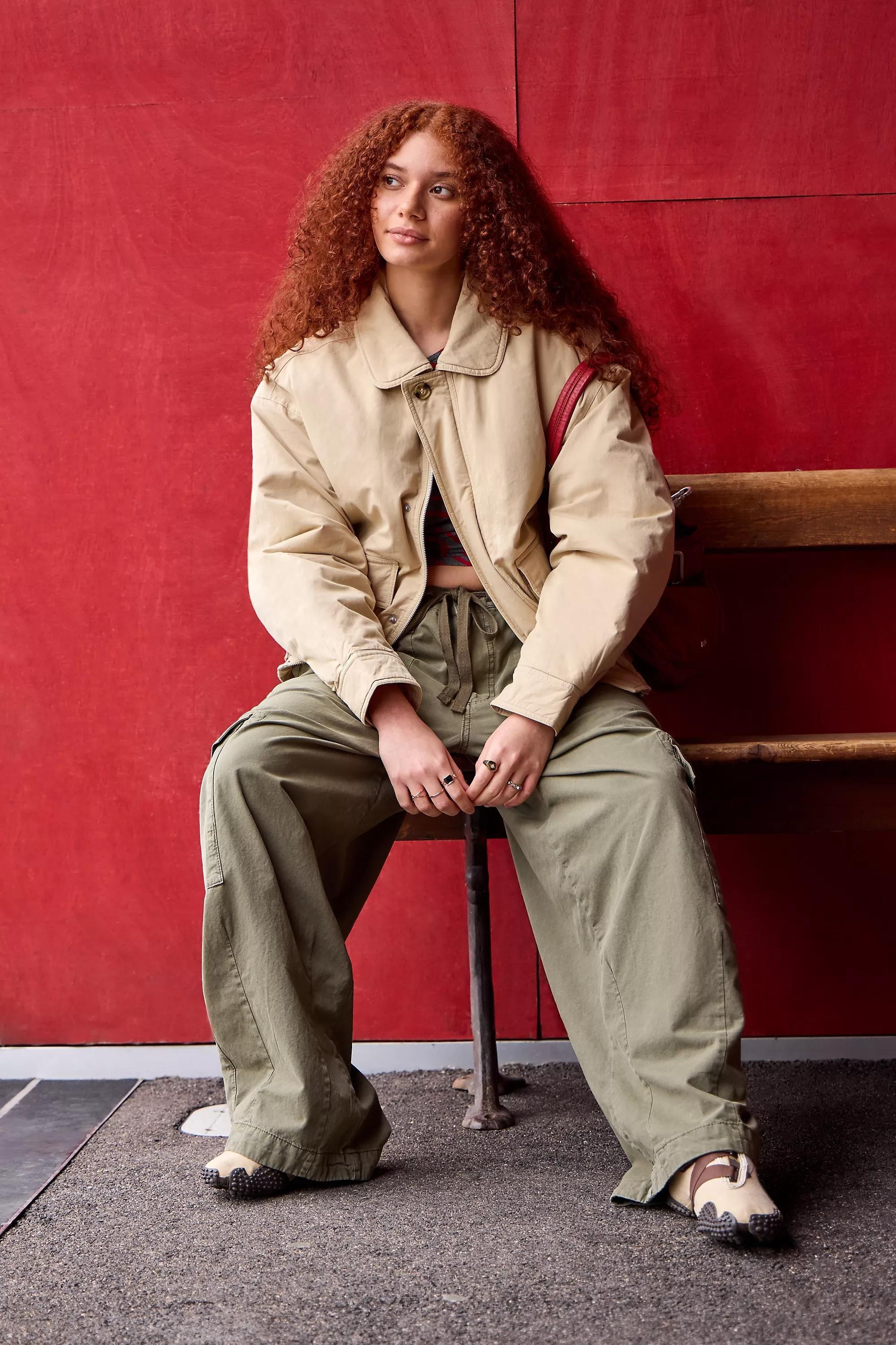 Cream Bdg Yafa Padded Harrington Jacket, CREME, large image number 1