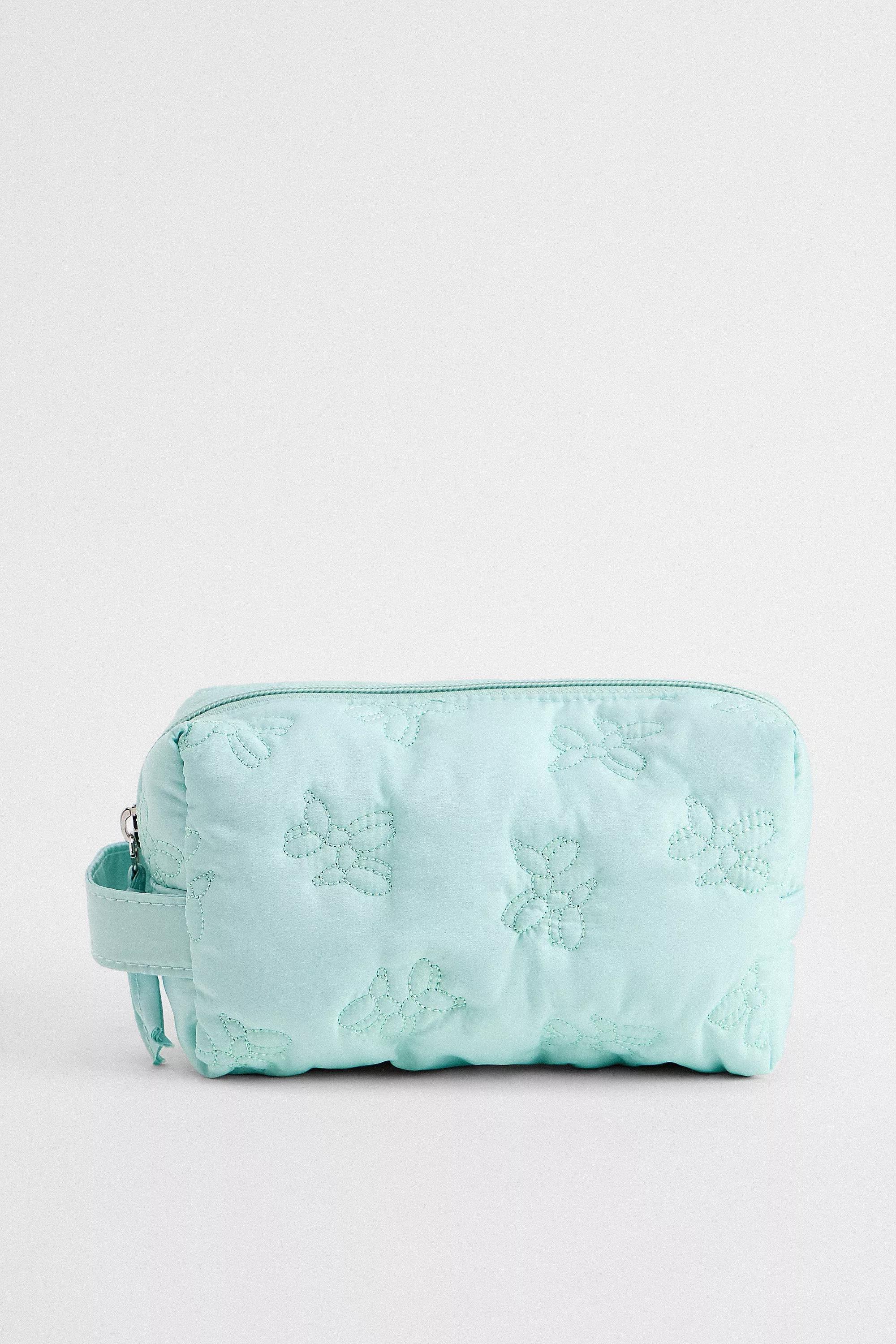 UO Dog Popcorn Makeup Bag, GREEN BLUE, large image number 0