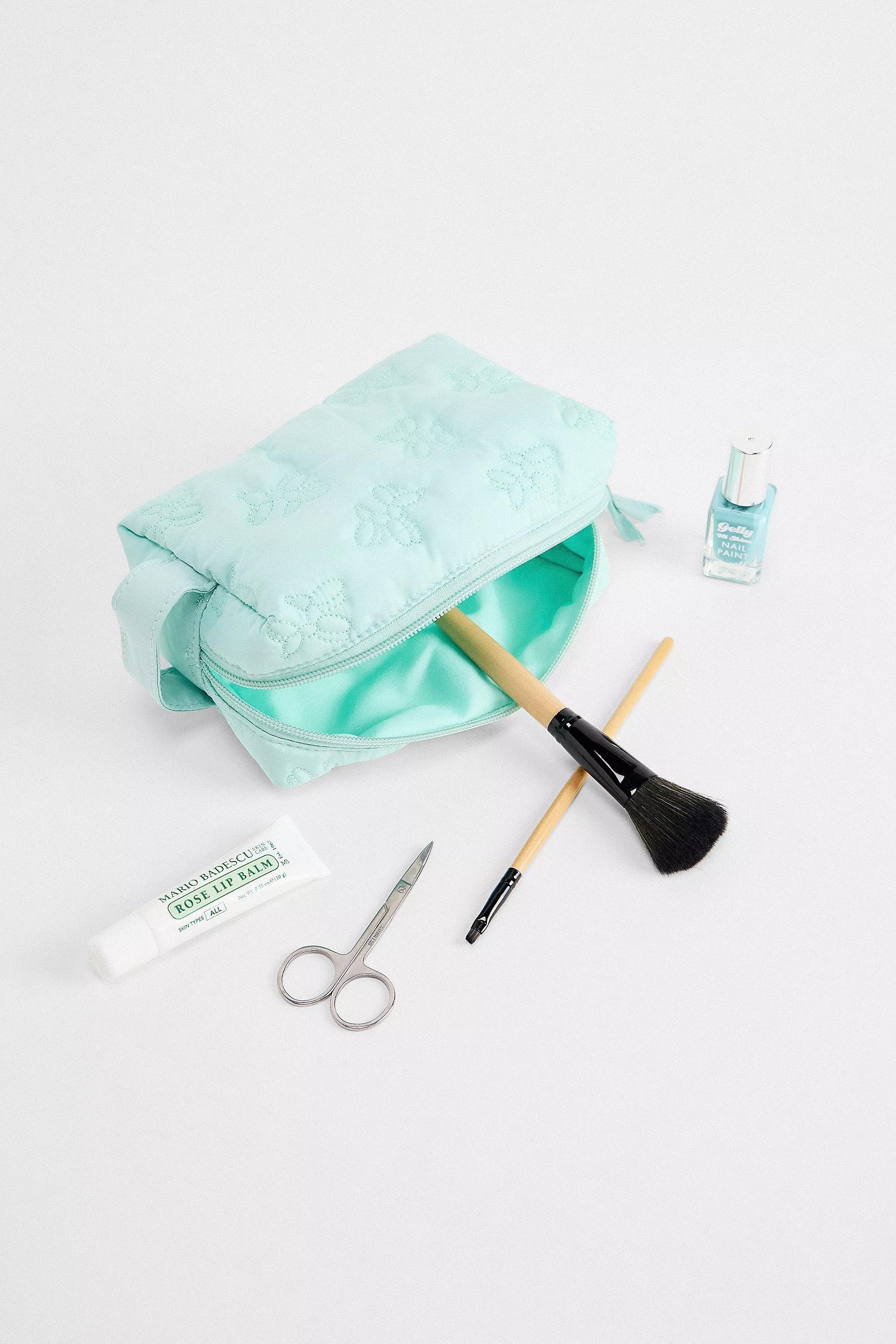 UO Dog Popcorn Makeup Bag, GREEN BLUE, large image number 1