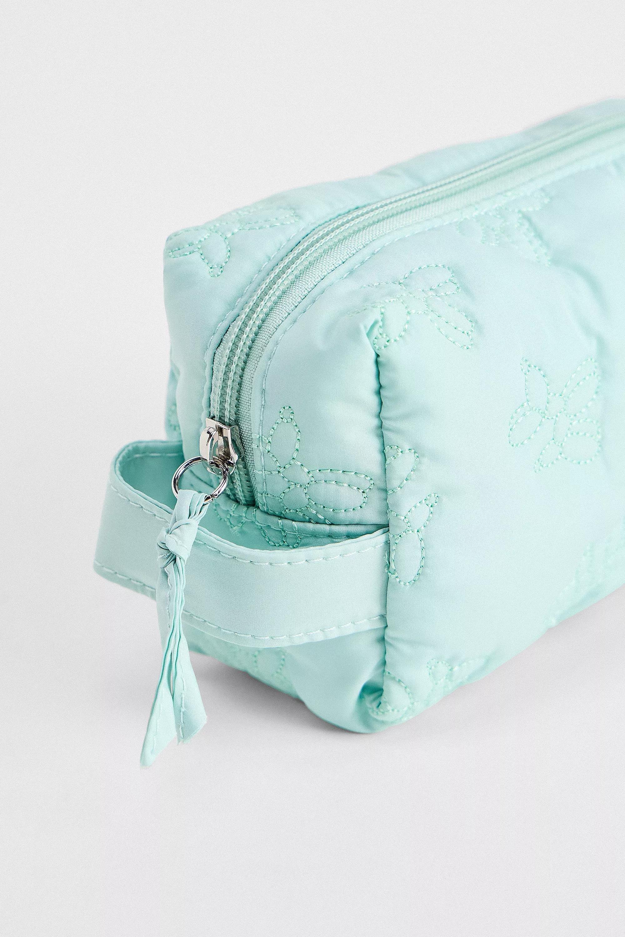 UO Dog Popcorn Makeup Bag, GREEN BLUE, large image number 3