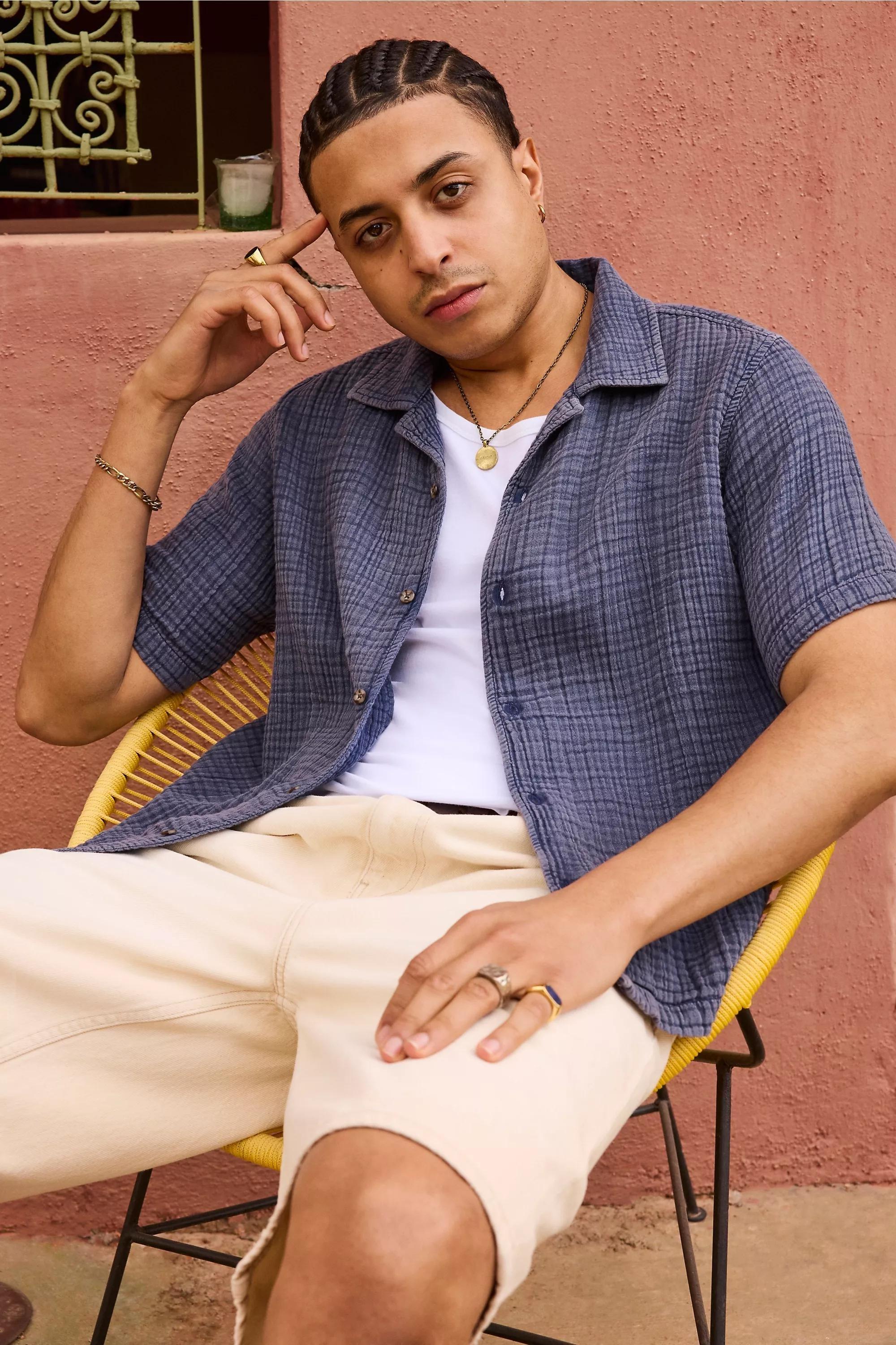White Bdg Ribbed Vest, , large image number 4