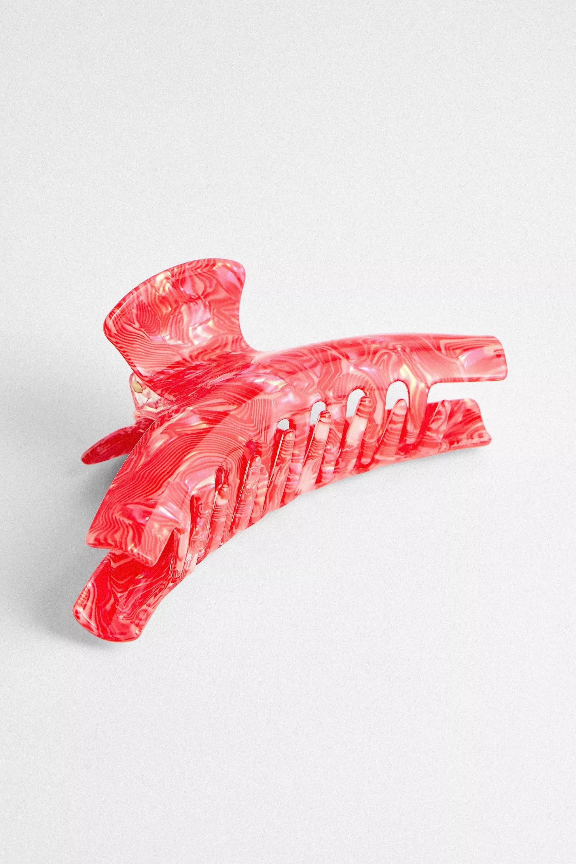 Red Eve Claw Clip, RED, large image number 0